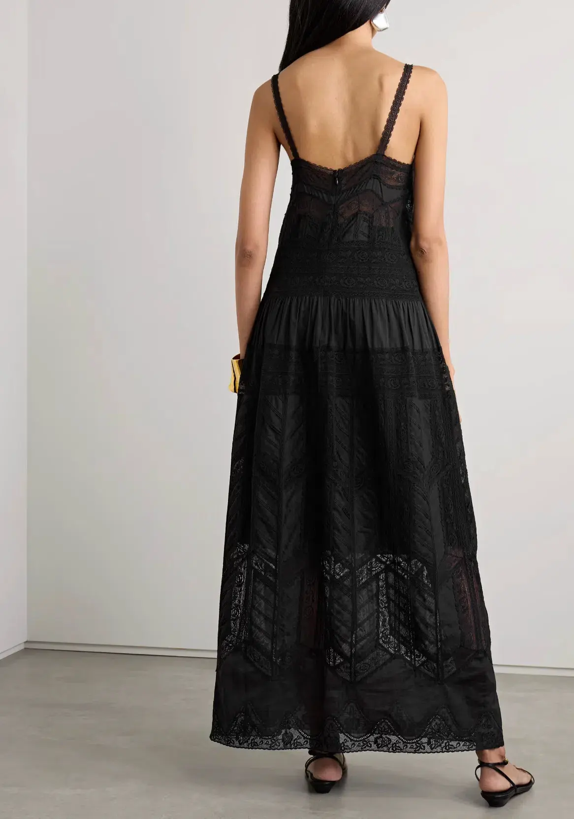 Zimmermann Halliday Lace Trim Slip Dress Black Size 3 / AU 14 - Image 2