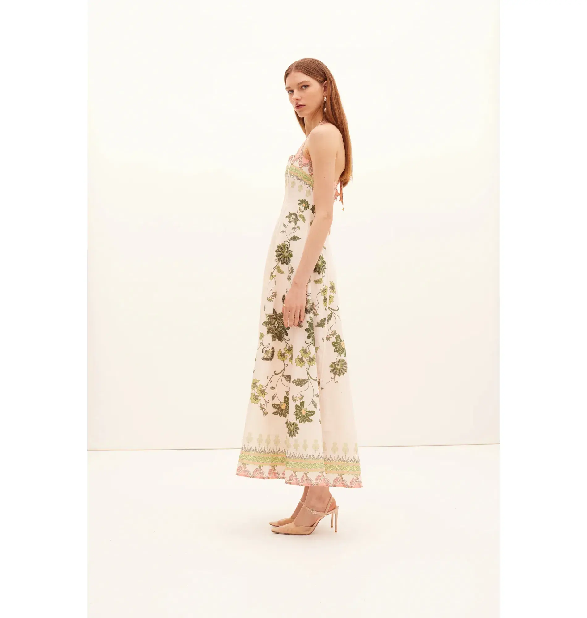 Kate Ford Baja Halter Gown Print Size 12  - Image 3
