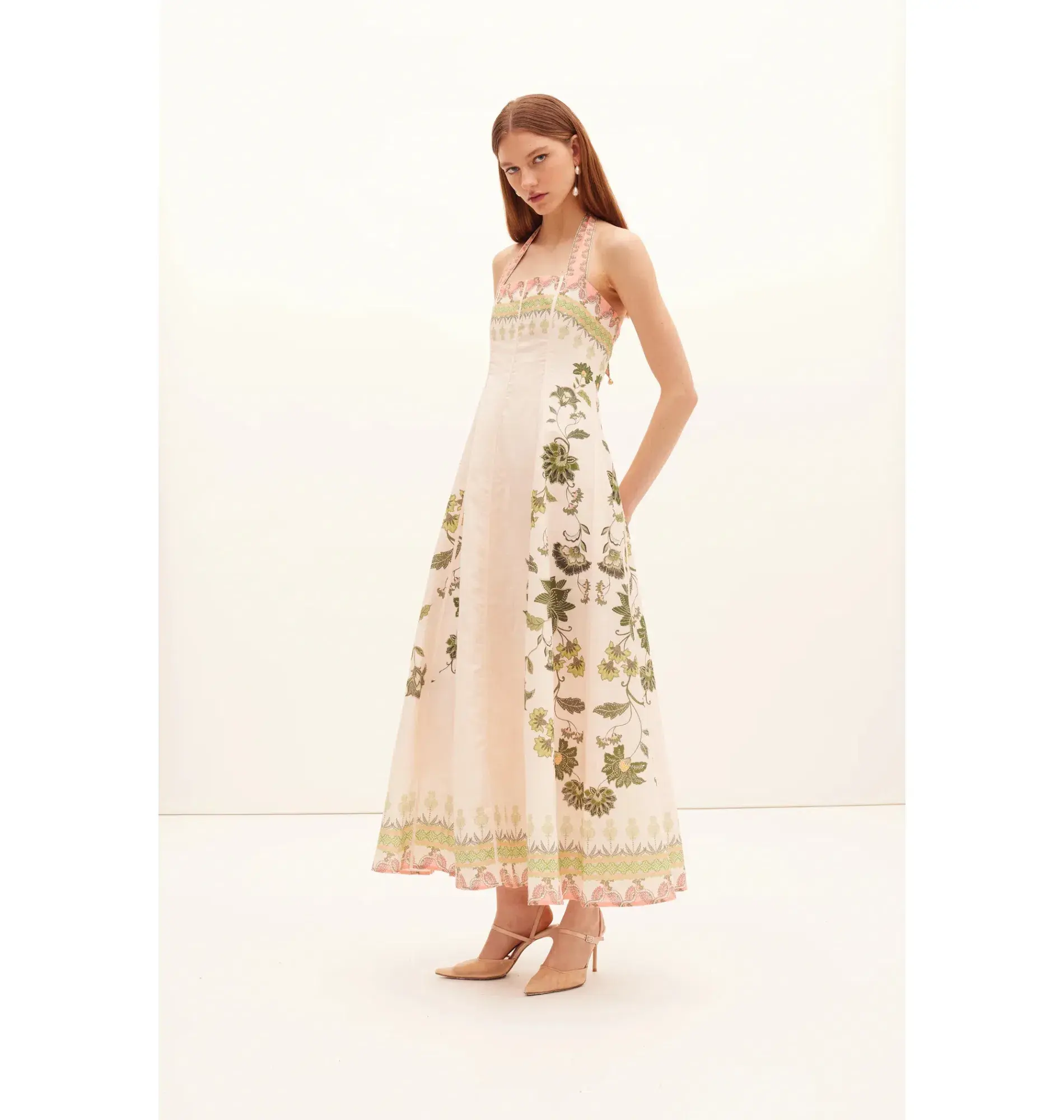 Kate Ford Baja Halter Gown Print Size 12  - Image 2