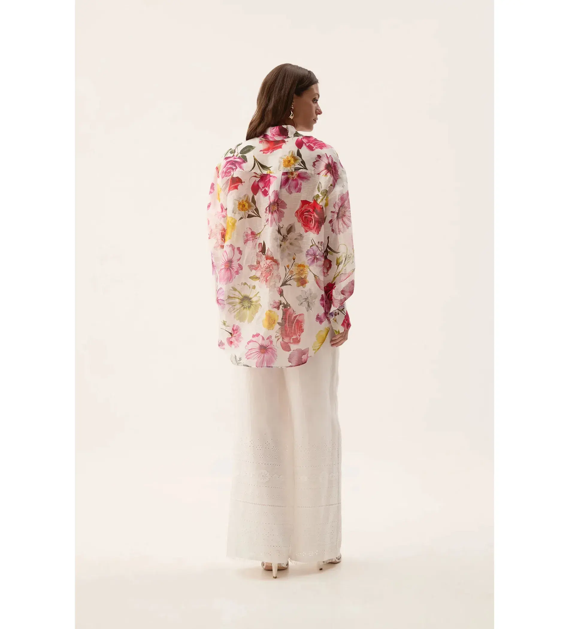 Aje Fleur Shirt Collage Floral Size 8  - Image 2