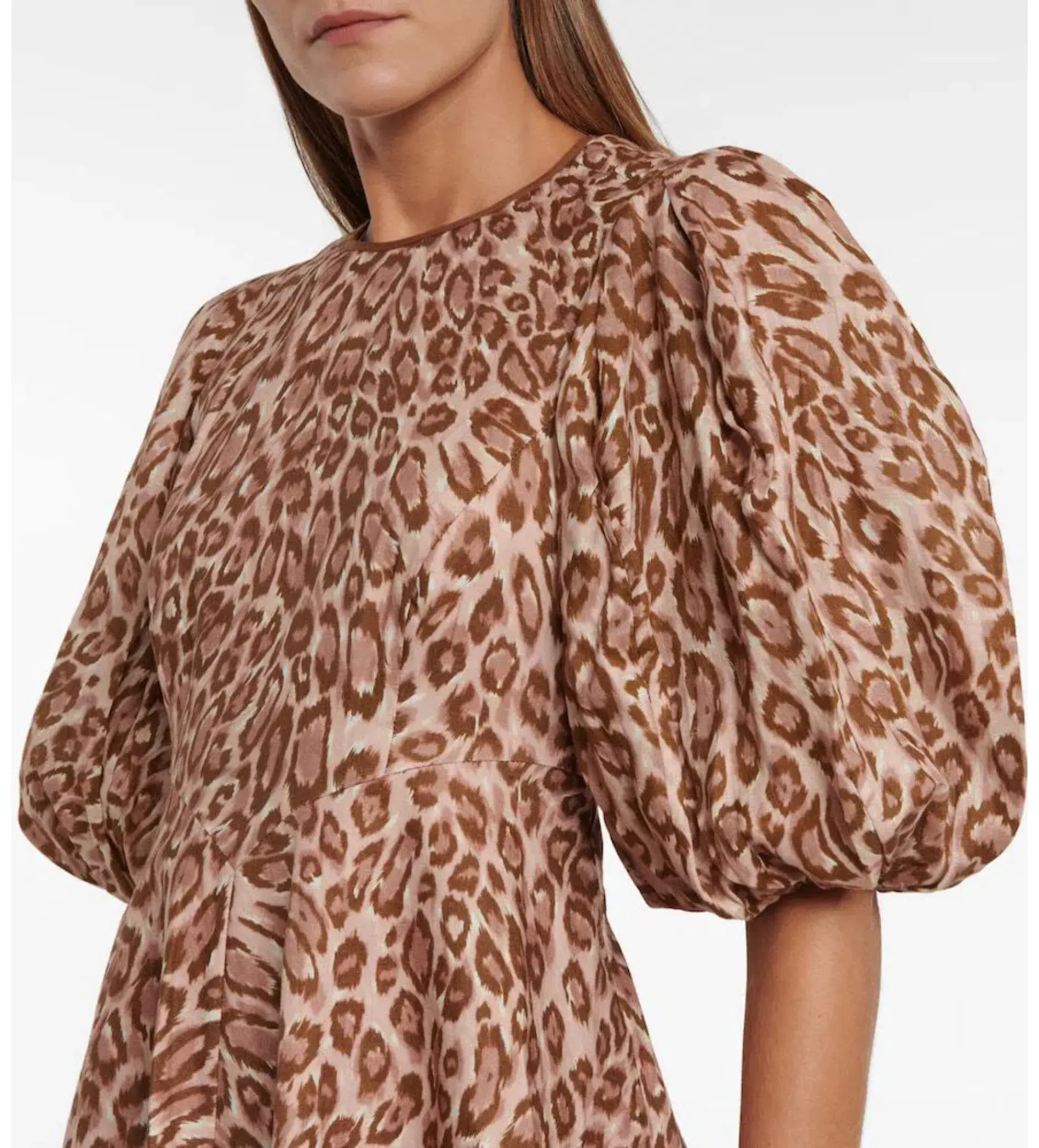 Zimmermann Concert Day Mini Dress Leopard Print Size 0 Au 8  - Image 2
