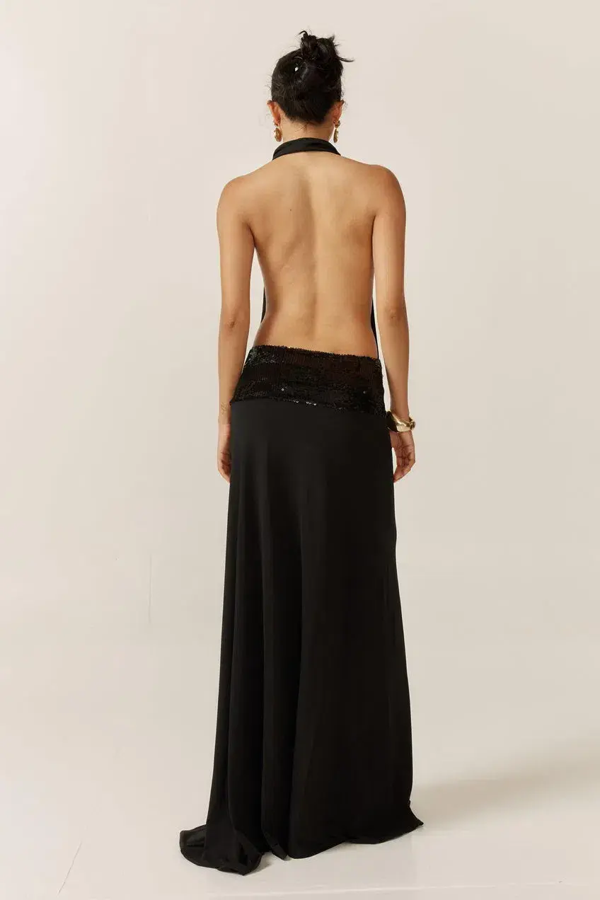 Ance Gria Adele Maxi Gown Black Size XS / Size AU 6 - Image 4