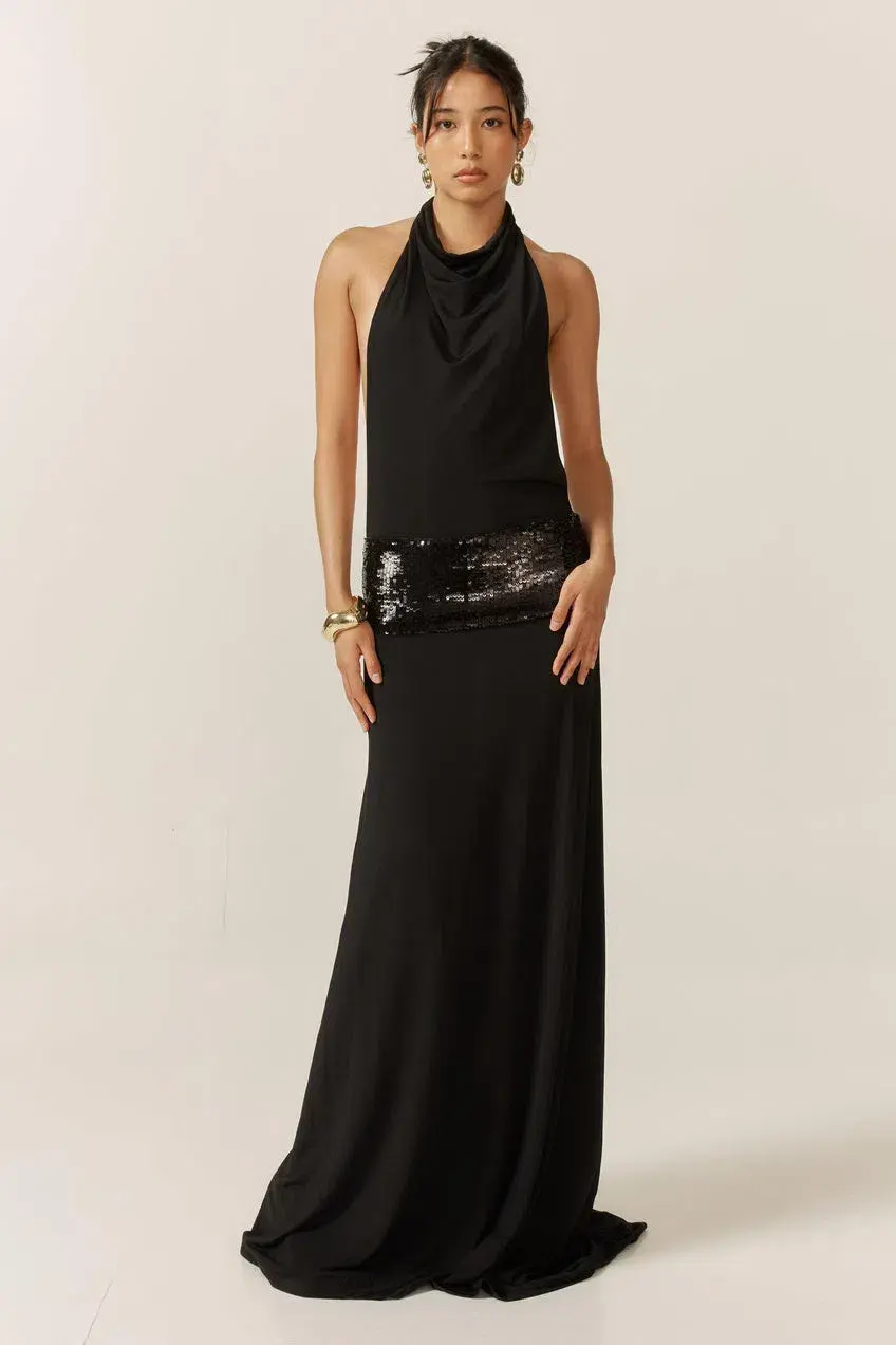 Ance Gria Adele Maxi Gown Black Size XS / Size AU 6 - Image 1