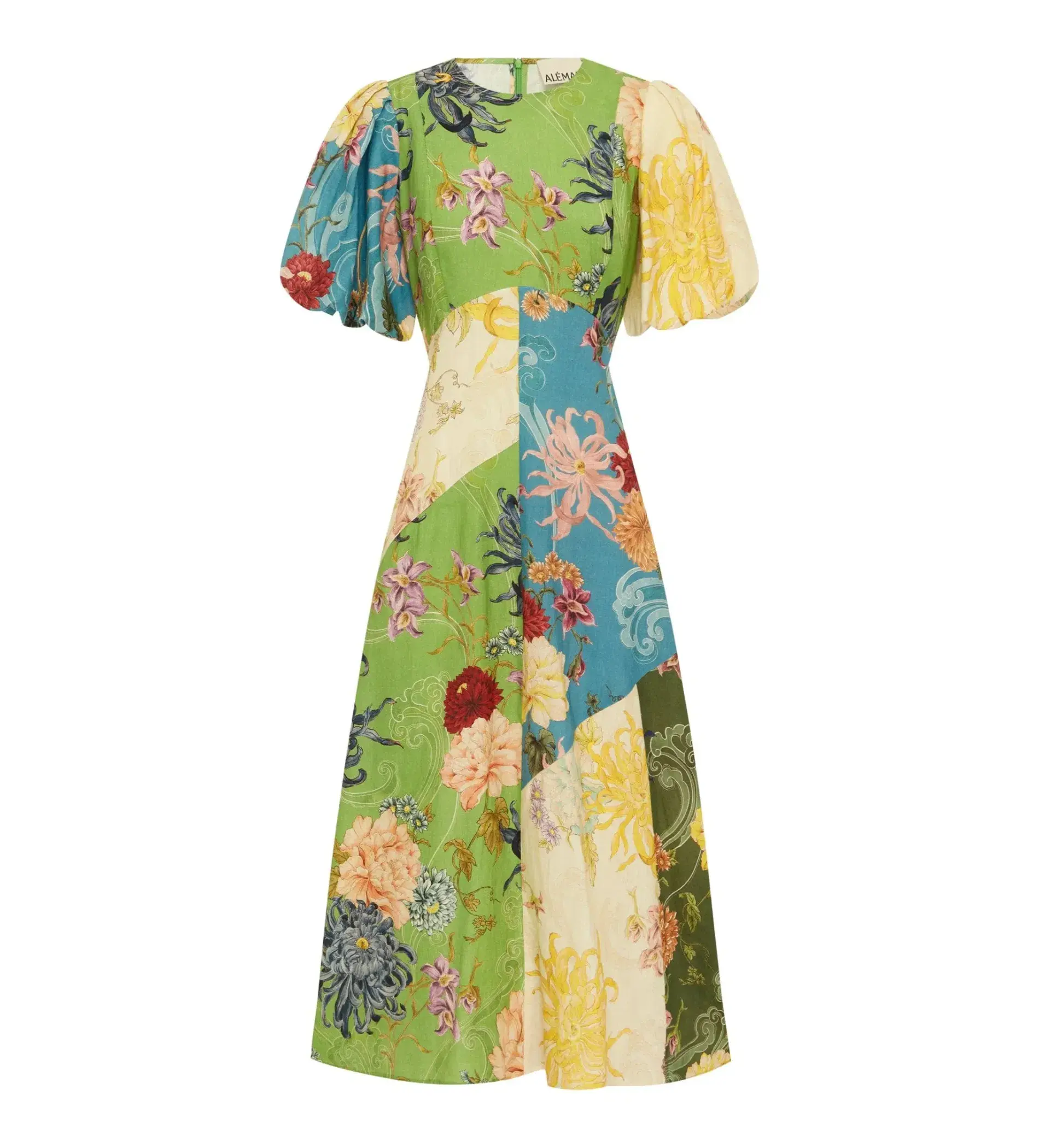 Alemais Avery Spliced Midi Dress Multi Size 10 - Image 4