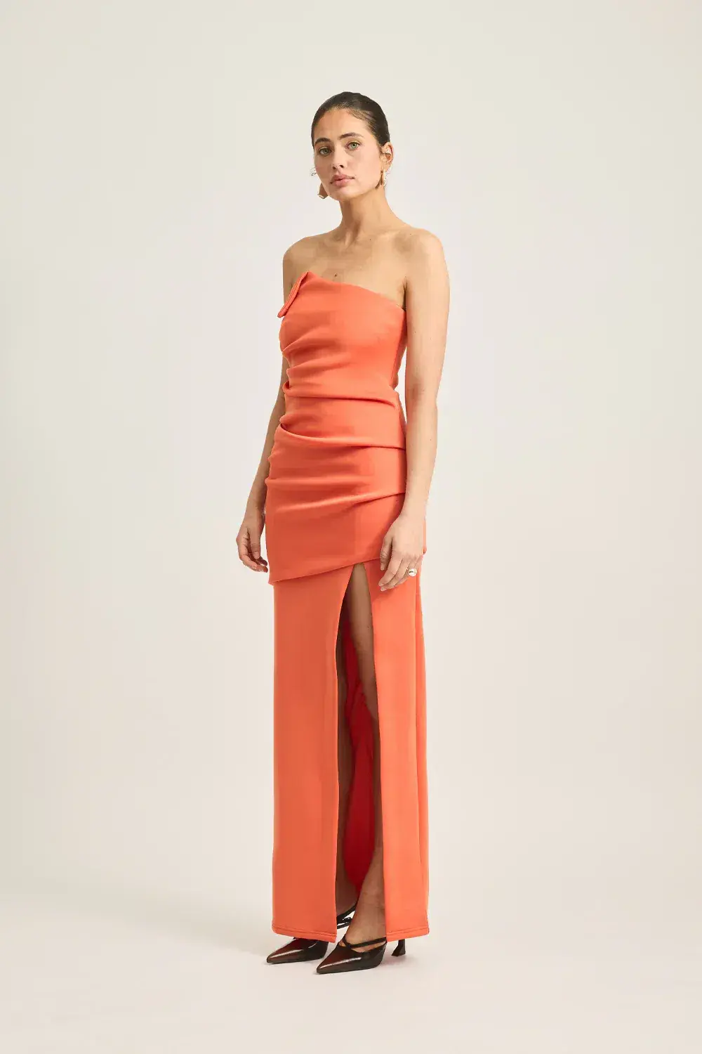 TOJHA Celyn Maxi Dress Mandarin Orange Size 12 - Image 4