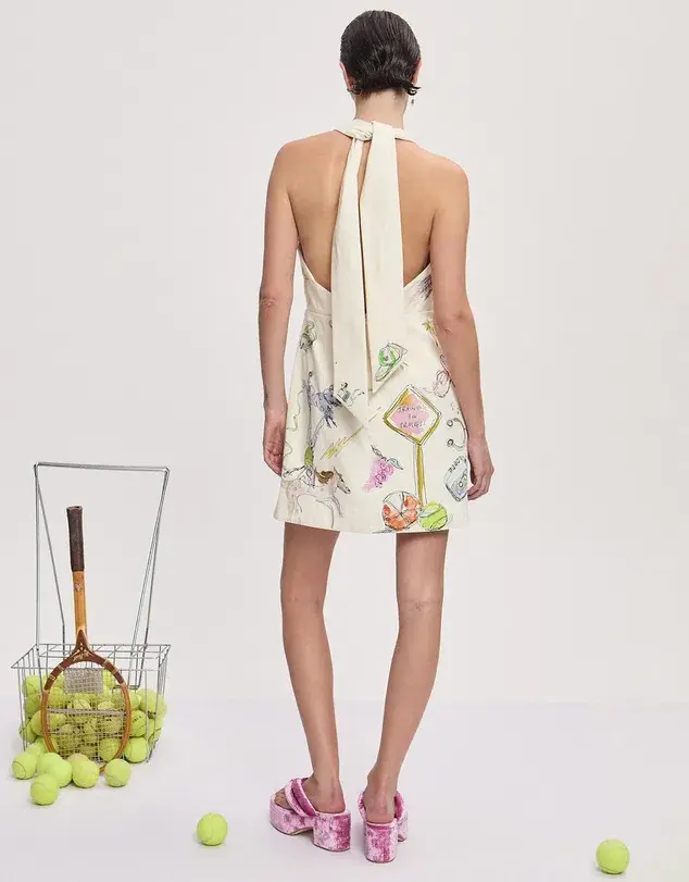 Alemais Court Mini Dress Size 8 - Image 3