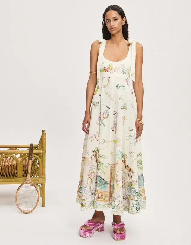 Alemais Anouk Ballet Sundress Print Size AU 10  - Image 1