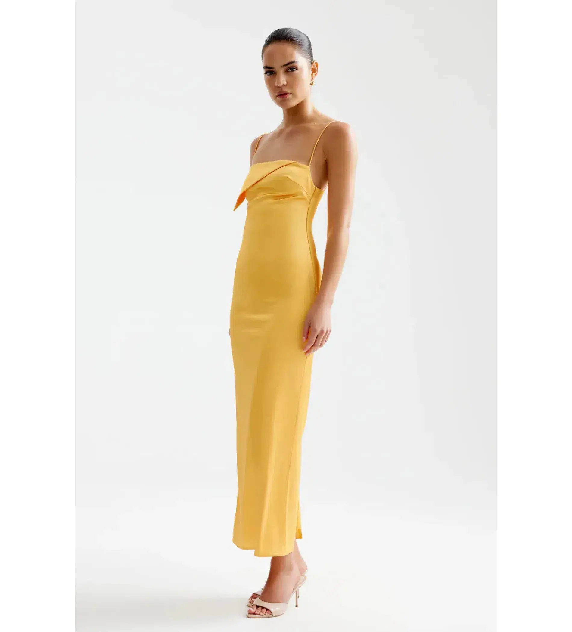 Lexi Rayna Midi Dress in Papaya Size 6 - Image 2