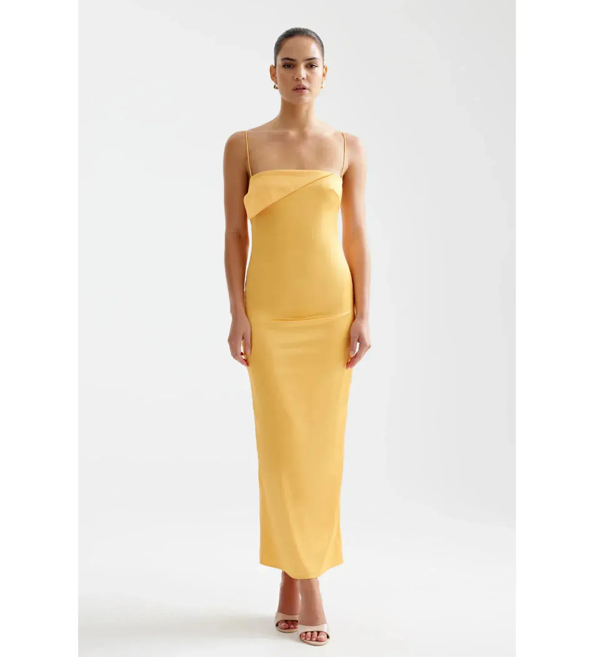Lexi Rayna Midi Dress in Papaya Size 6 - Image 1