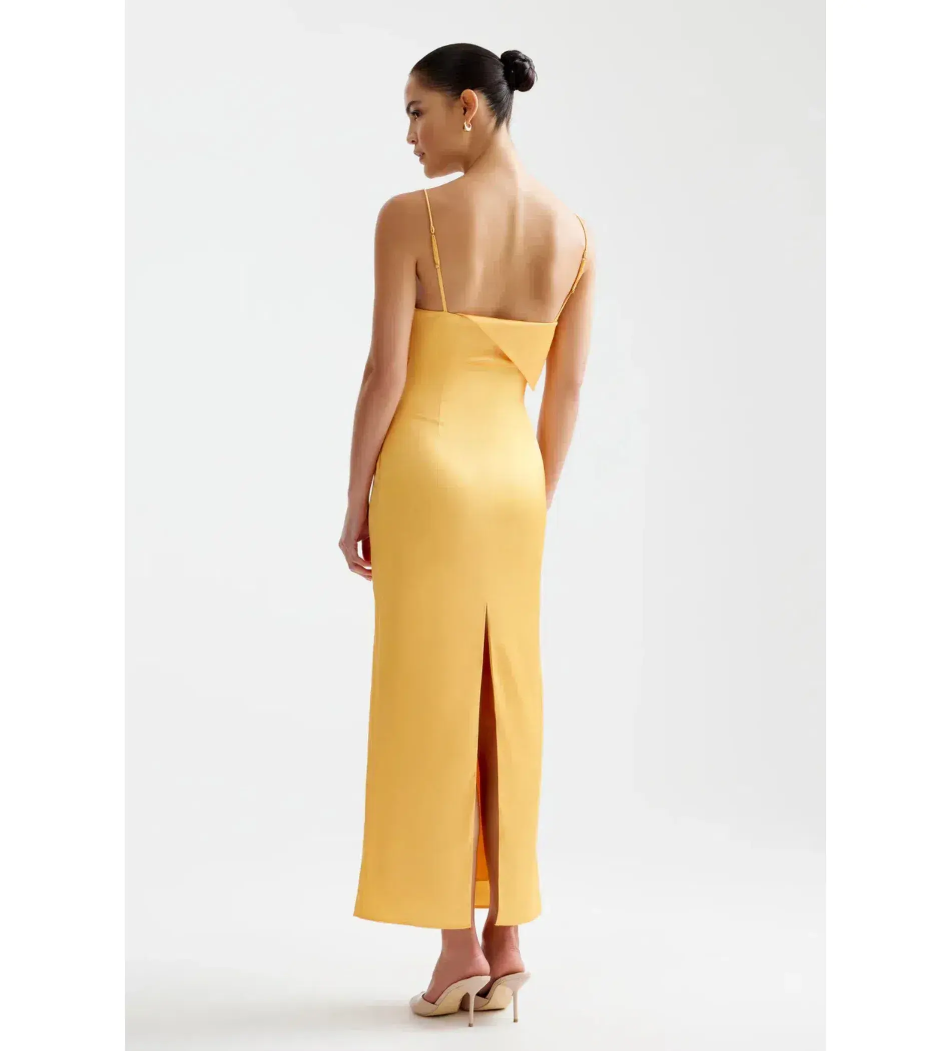Lexi Rayna Midi Dress in Papaya Size 6 - Image 3
