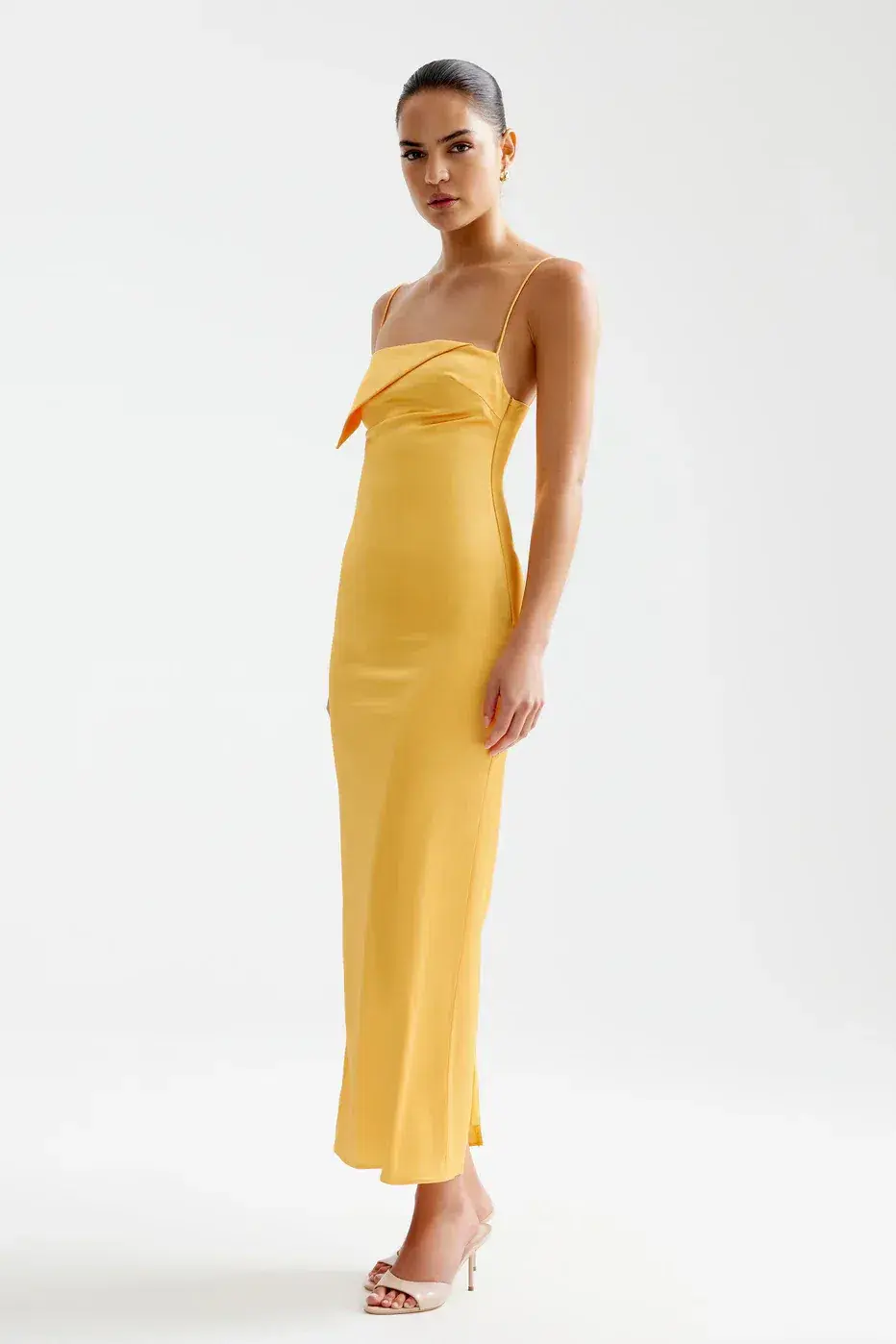 Lexi Rayna Midi Dress in Papaya Size 8 - Image 2