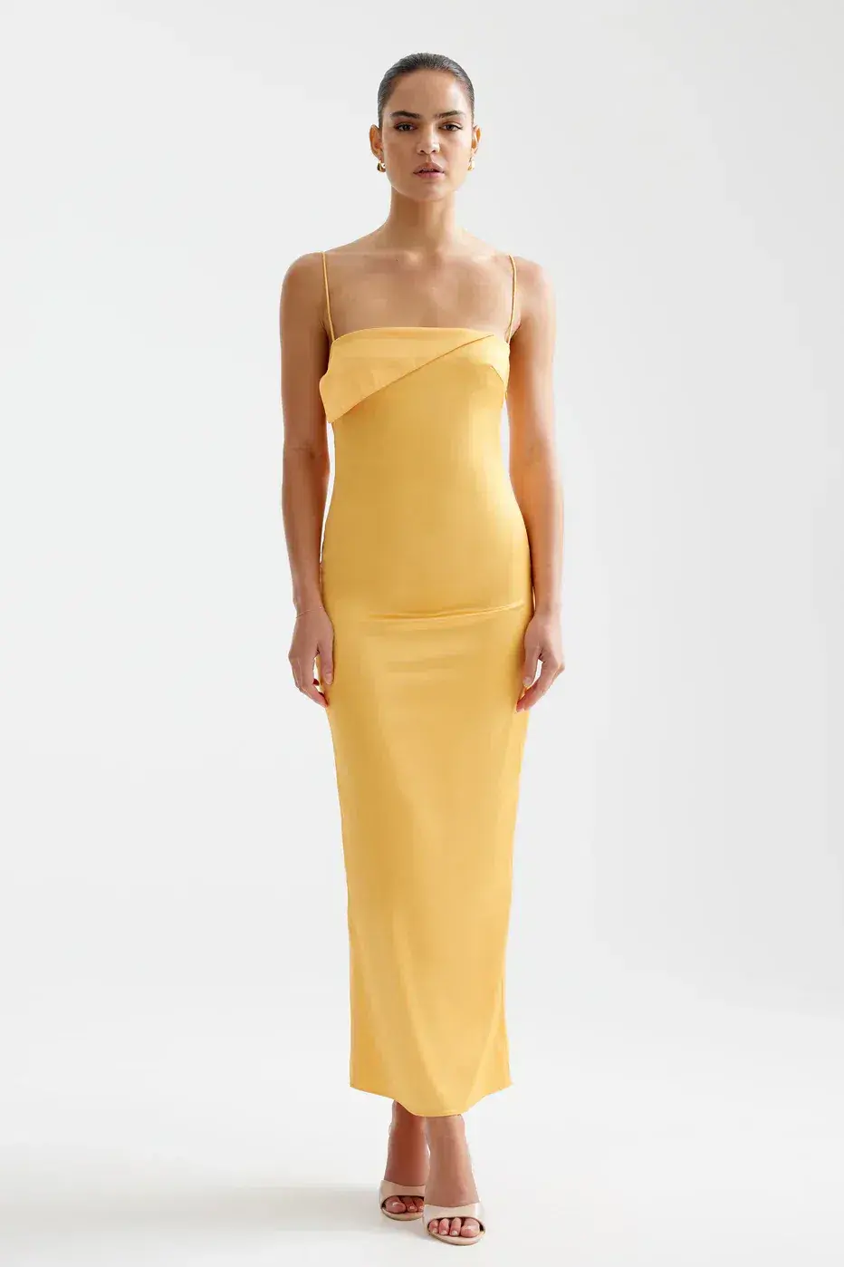 Lexi Rayna Midi Dress in Papaya Size 8 - Image 1