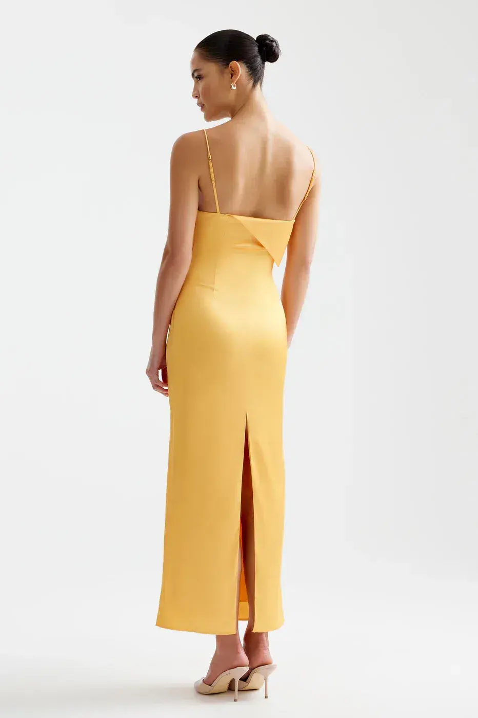 Lexi Rayna Midi Dress in Papaya Size 8 - Image 3