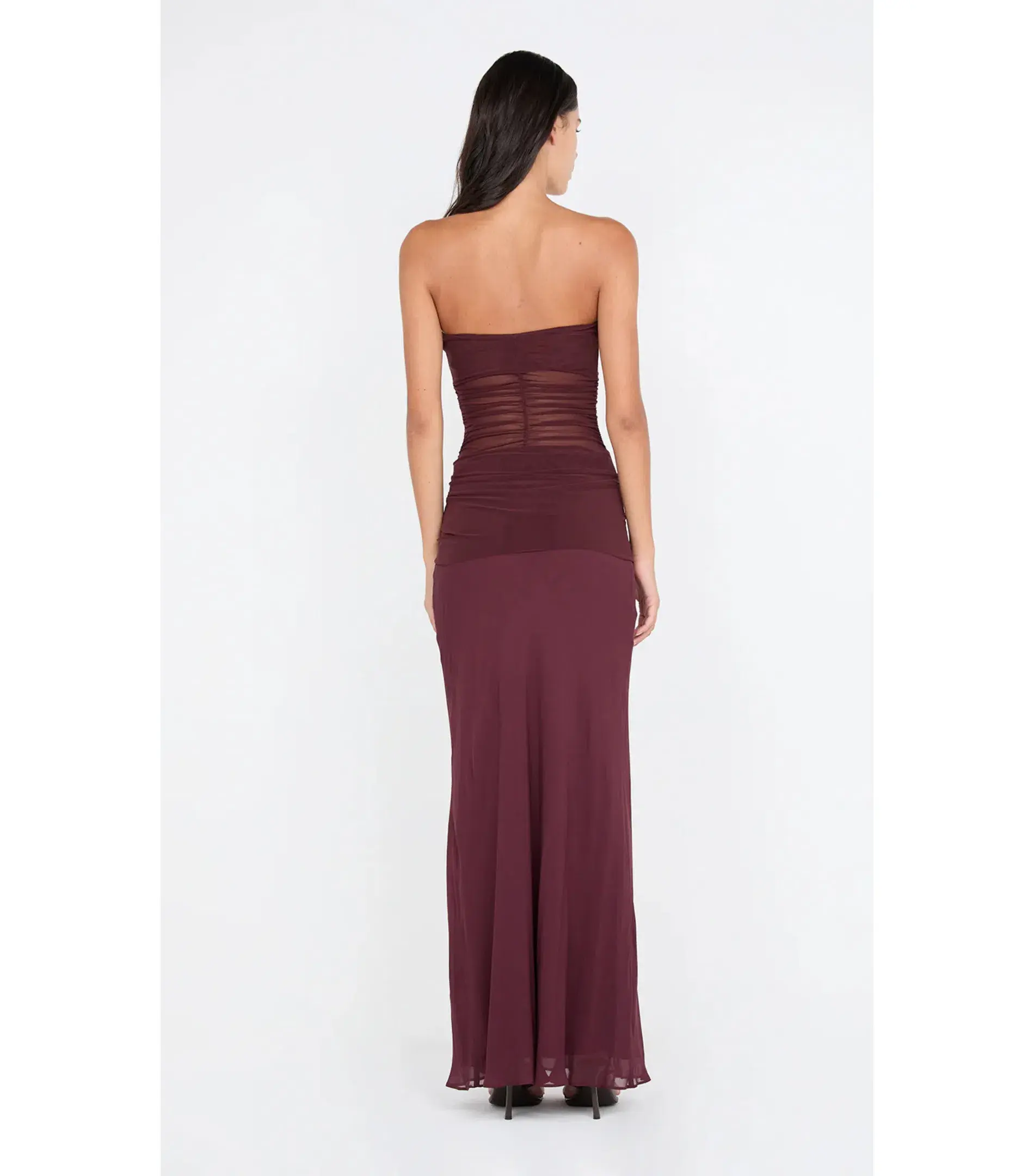 Bec & Bridge Noemi Strapless Maxi Dress in Plum Size AU 8  - Image 2