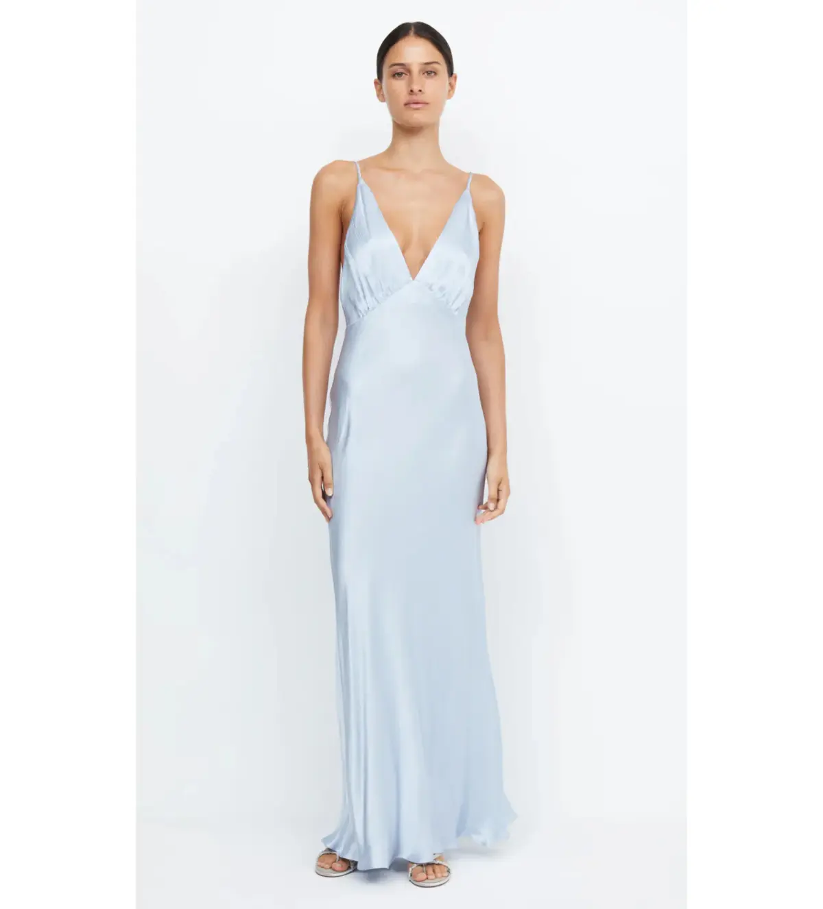 Bec and Bridge Moon Dance V Maxi in Dusty Blue Size AU 8 - Image 1