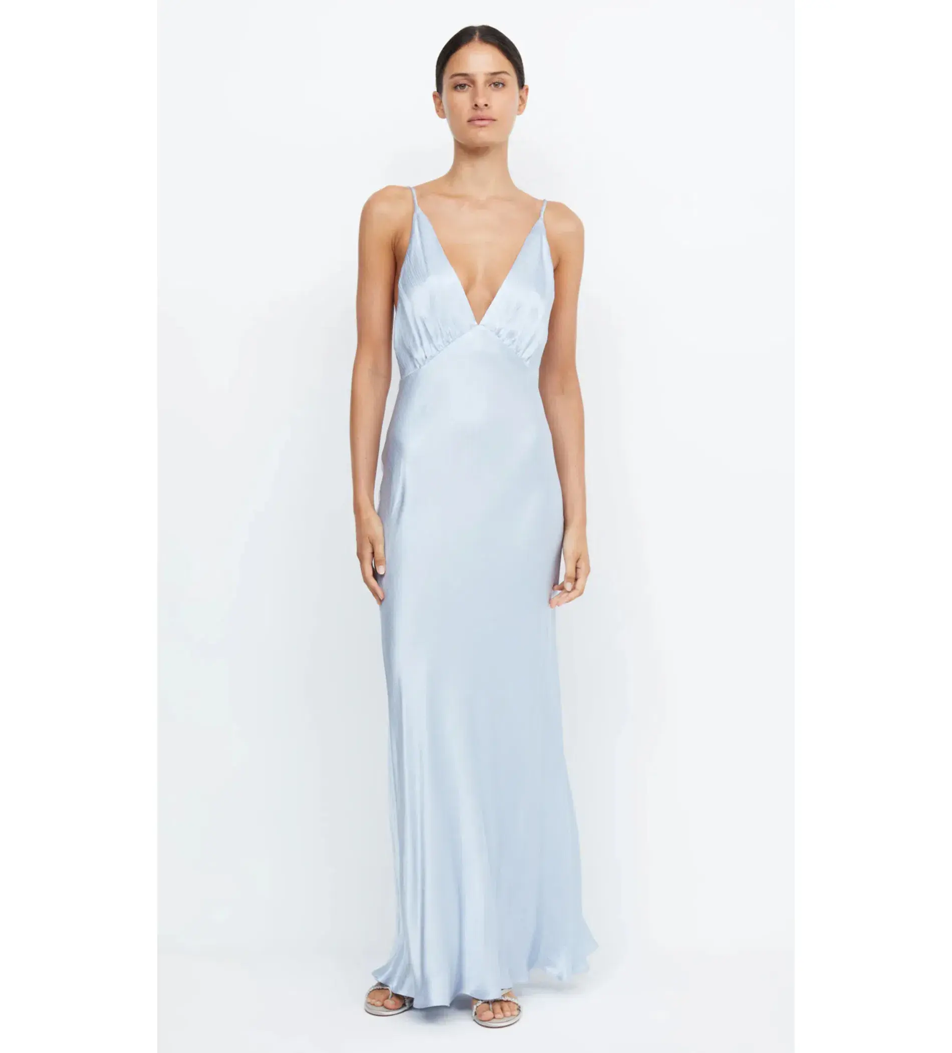 Bec and Bridge Moon Dance V Maxi in Dusty Blue Size AU 8 - Image 1
