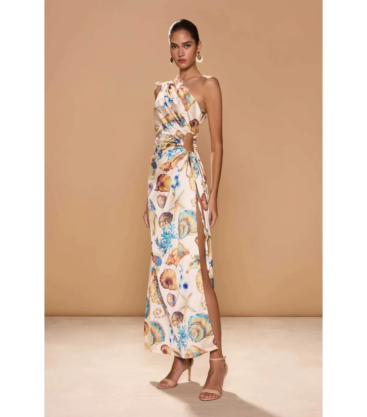 Sonya Moda Nour Seashell Maxi Dress Print Size AU 6 - Image 2
