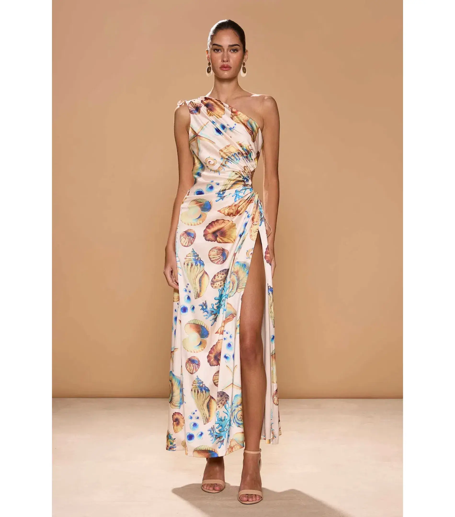 Sonya Moda Nour Seashell Maxi Dress Print Size AU 6 - Image 1
