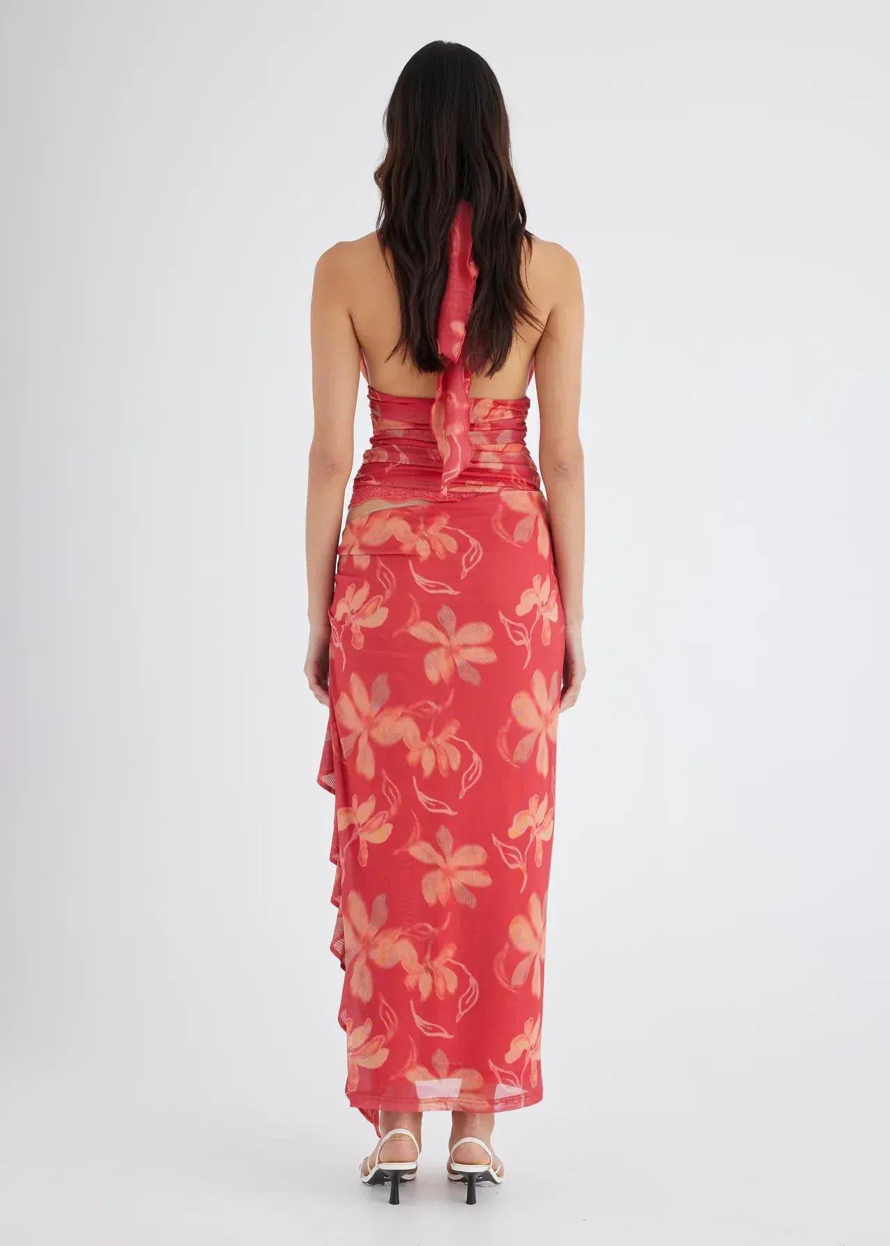 Benni Penelope Maxi Dress in Hibiscus Size AU 10 - Image 4