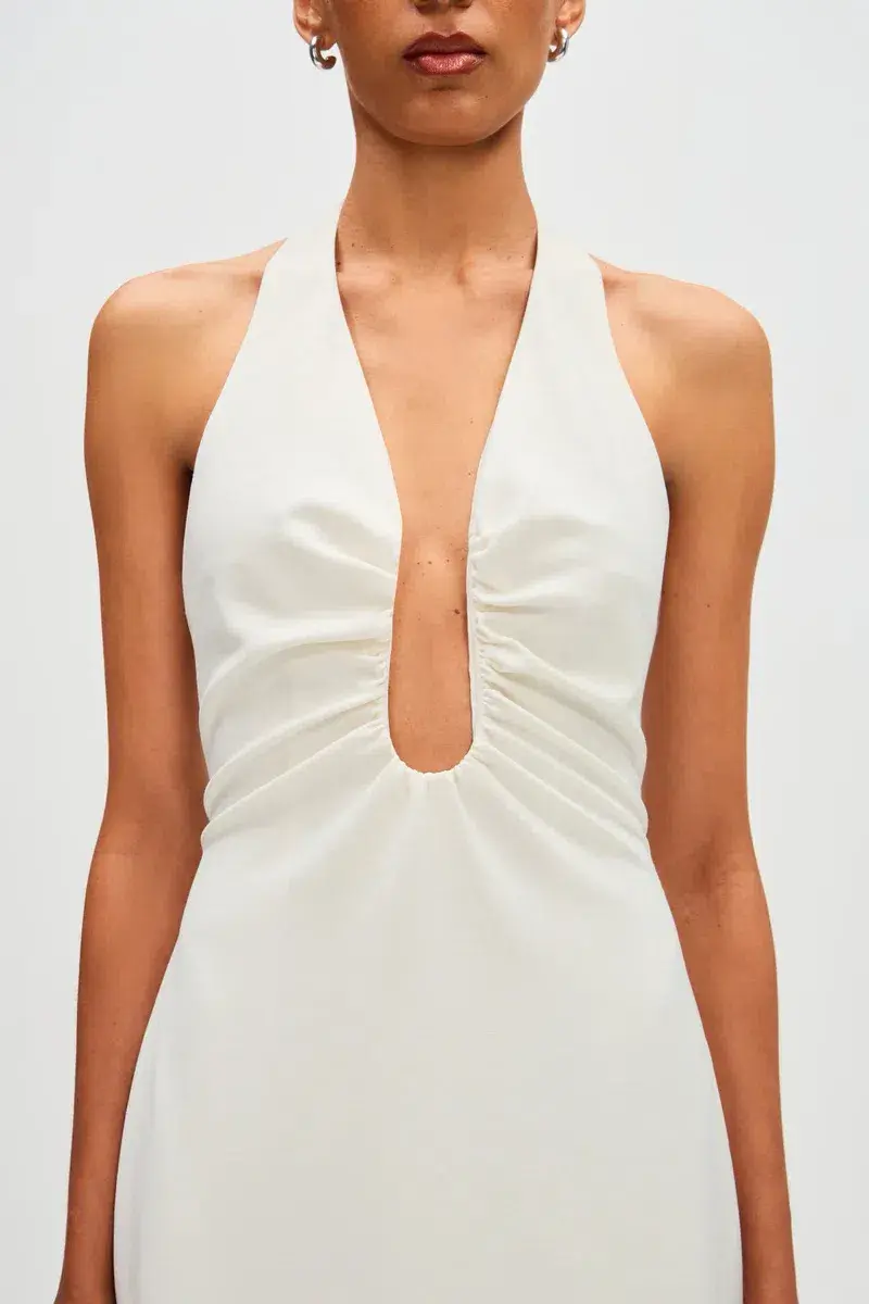 Misha Alusia Maxi Dress White Size 8 - Image 3