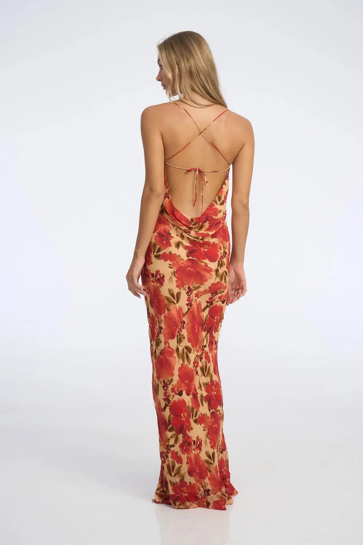 Isabelle Quinn Marta Maxi Dress in Camellia Floral Print Size AU 10 - Image 2