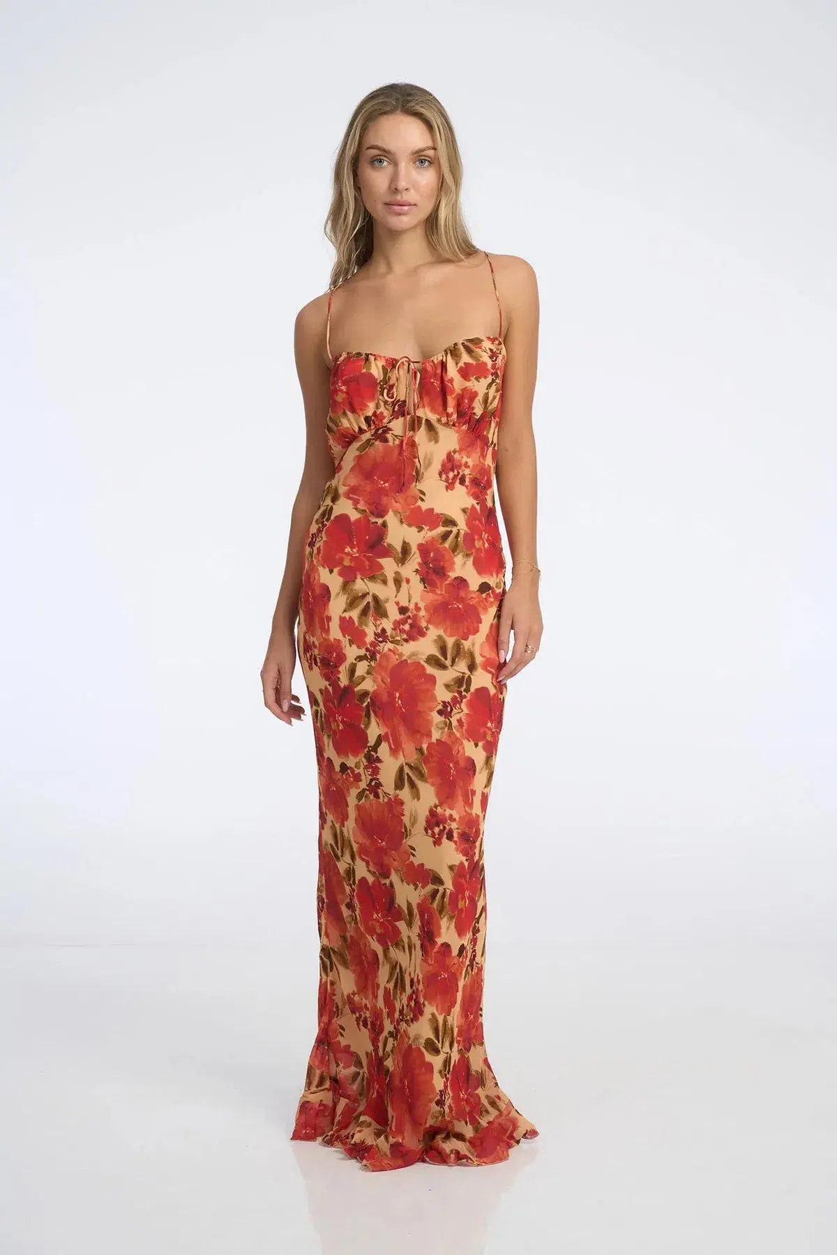 Isabelle Quinn Marta Maxi Dress in Camellia Floral Print Size AU 10 - Image 1