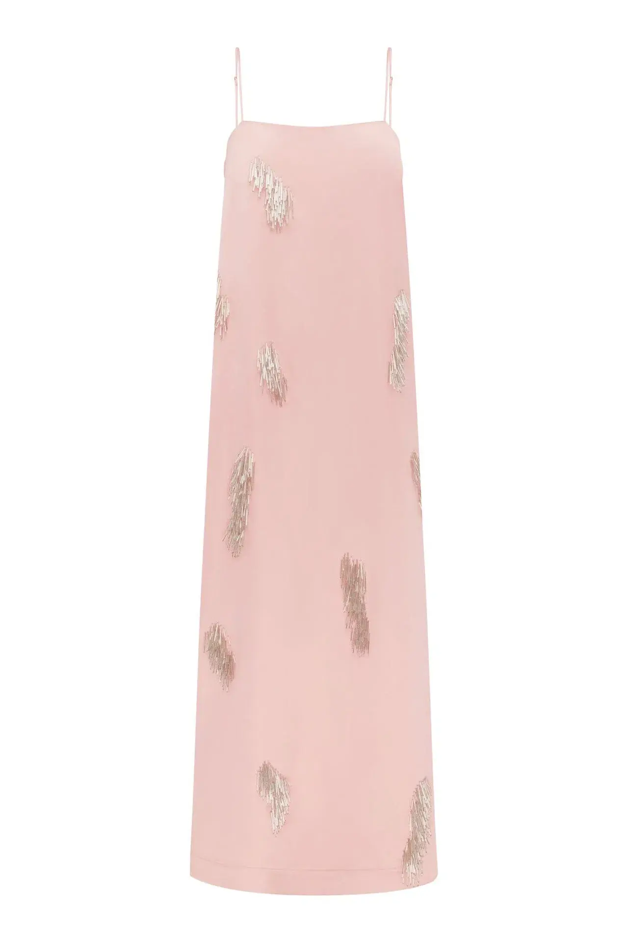 Alemais Cindy Embellished Slip Midi Dress Pink Size 6 - Image 4