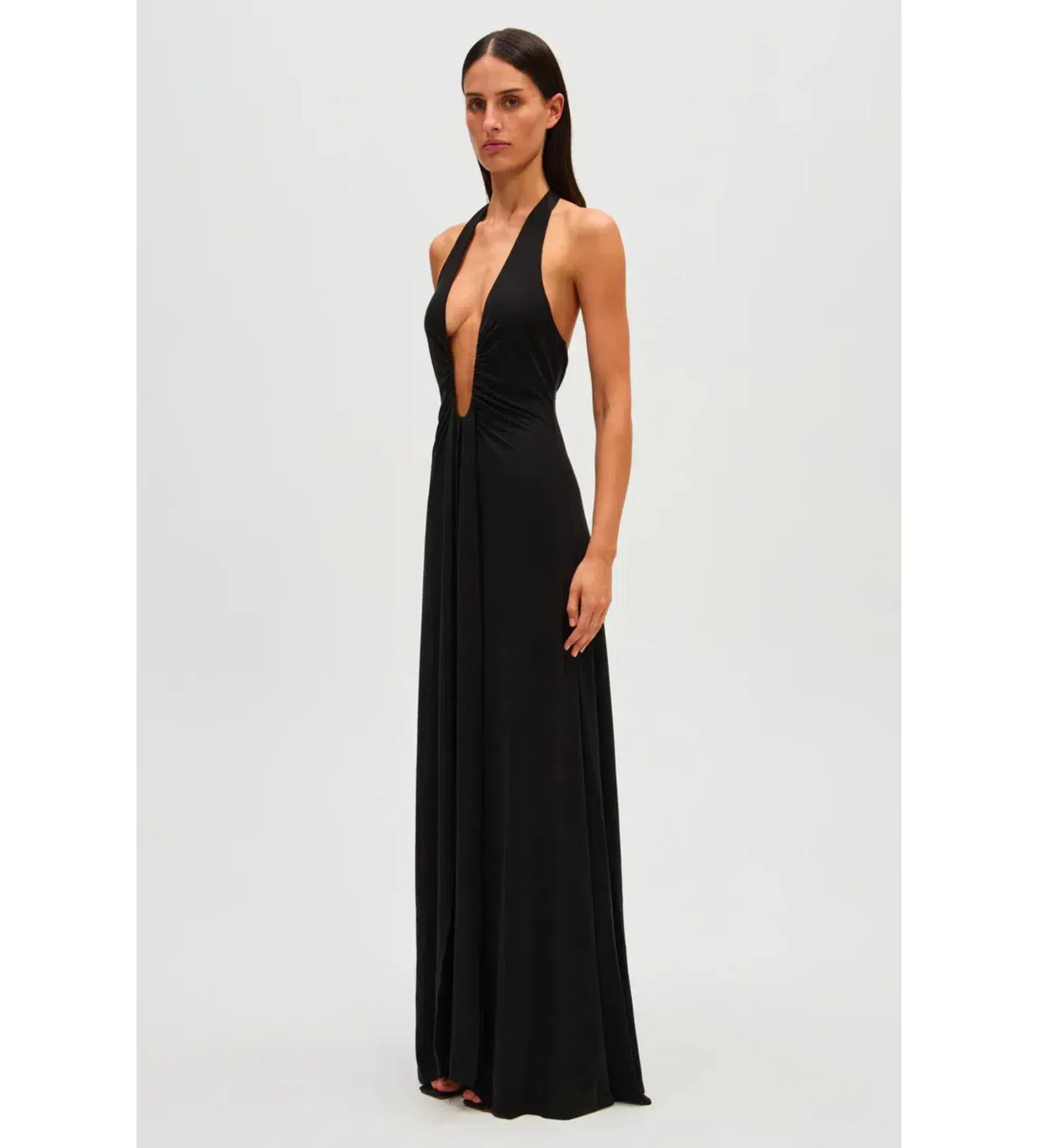 Misha Jennifer Cupro Maxi in Black Size 10 - Image 2