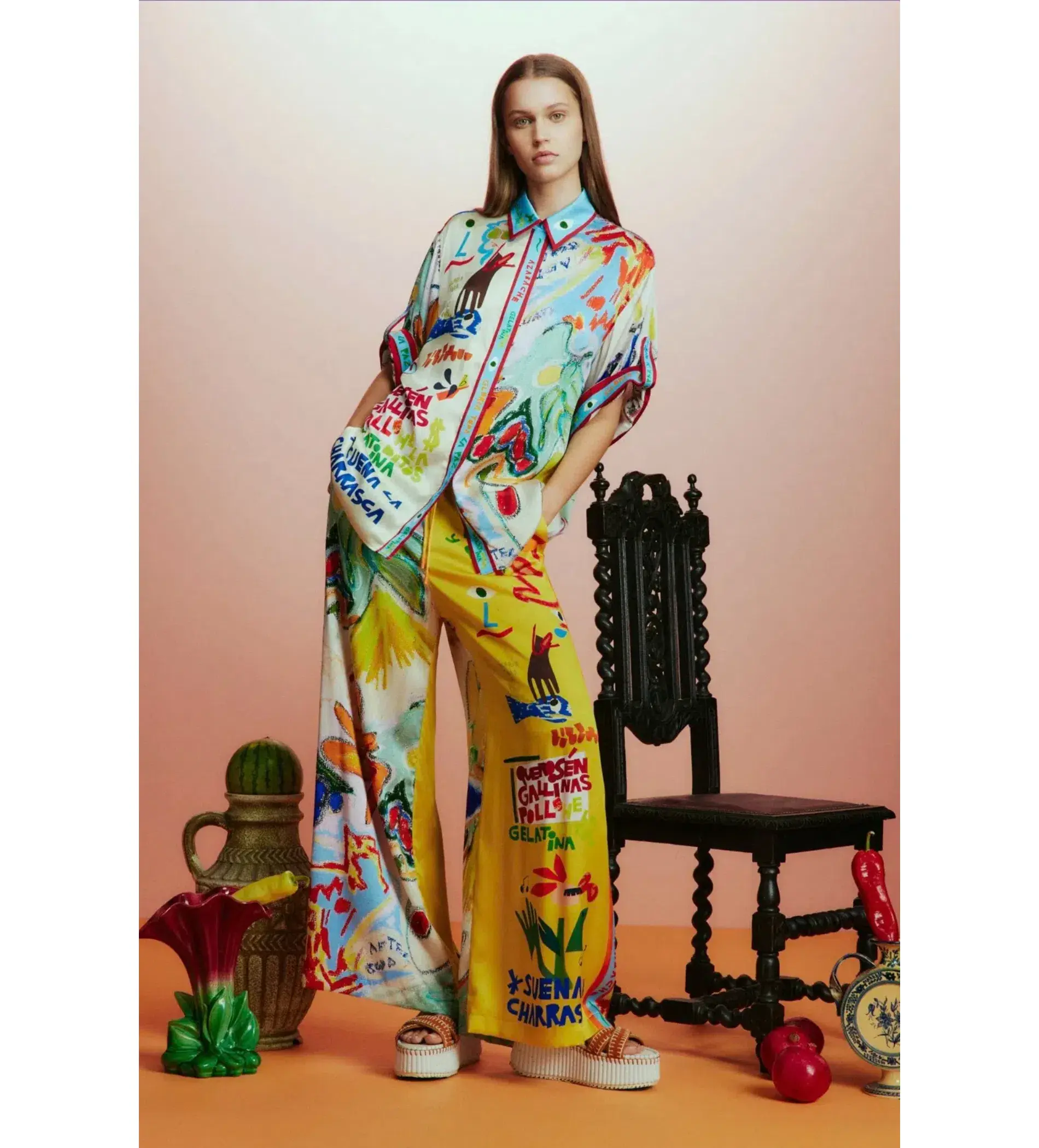 Alémais La Charrasca Silk Set Multi Size 12 - Image 1