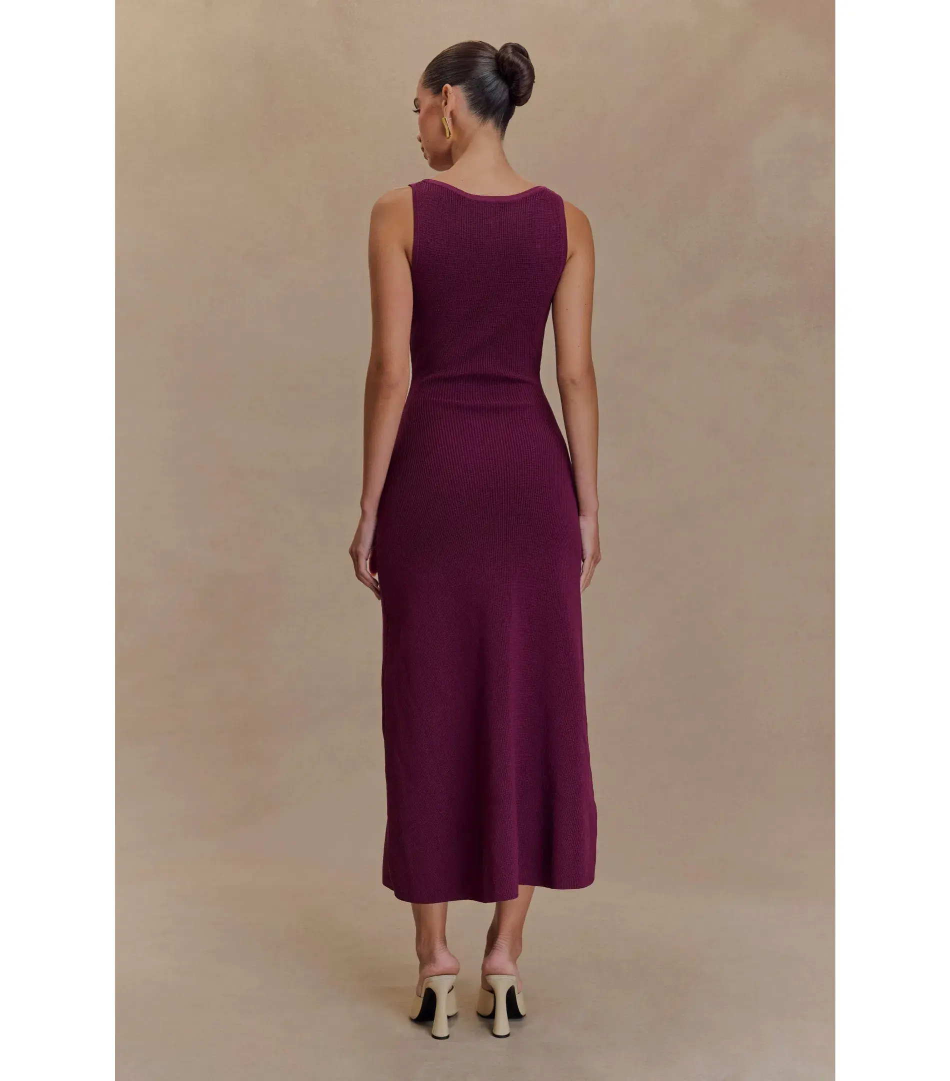 Meshki Sawyer Sleeveless Buttoned Maxi Dress Plum Size XXS / AU 4 - Image 3