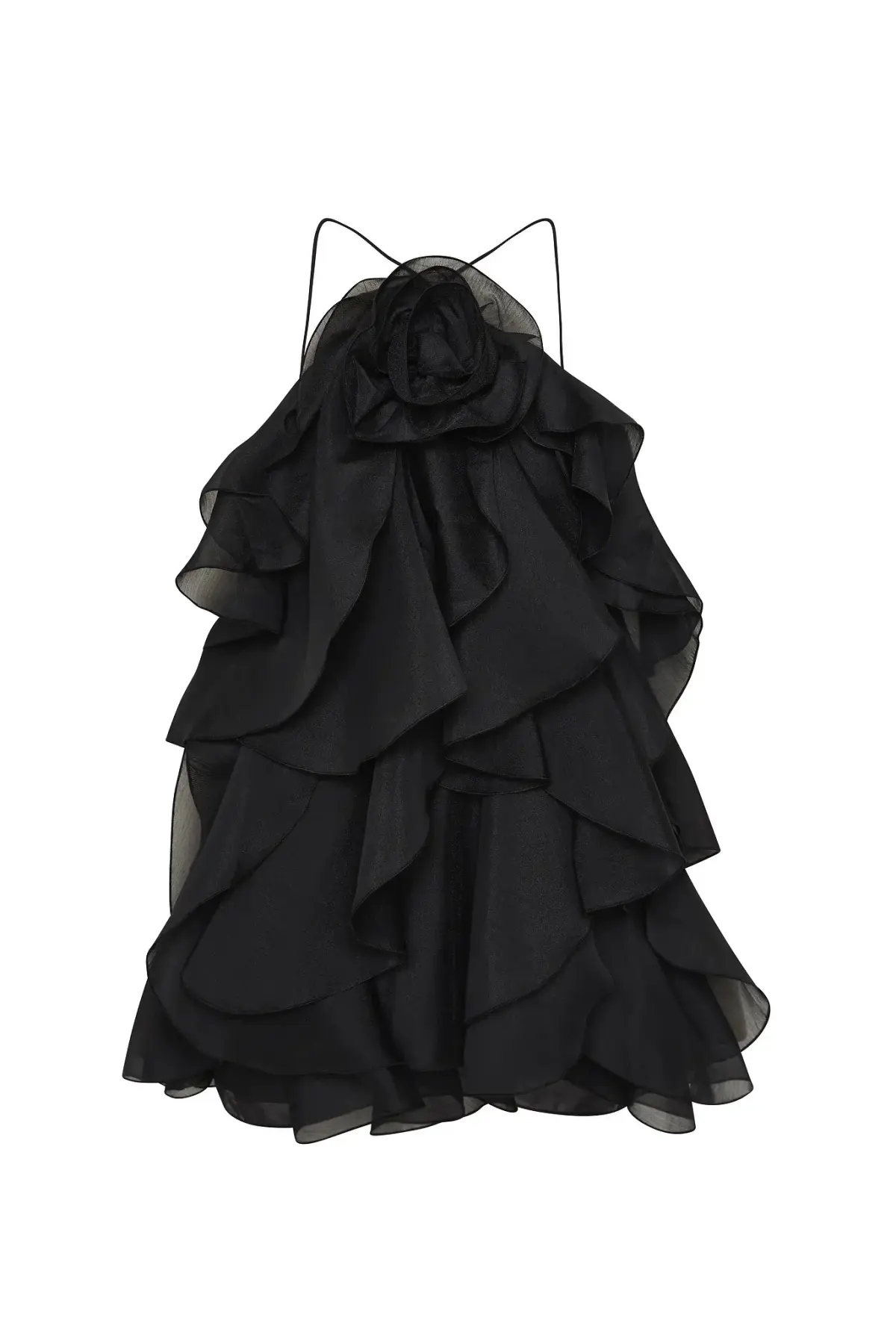 Aje Pandorea Layered Mini Dress Black Size AU 8  - Image 4