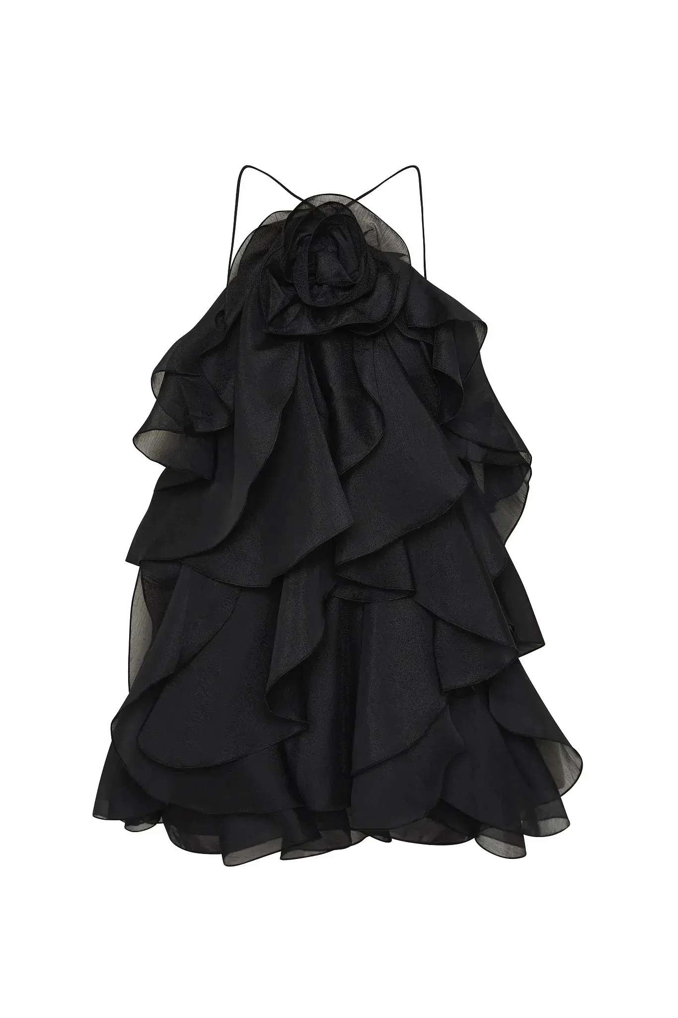 Aje Pandorea Layered Mini Dress Black Size 10 - Image 5