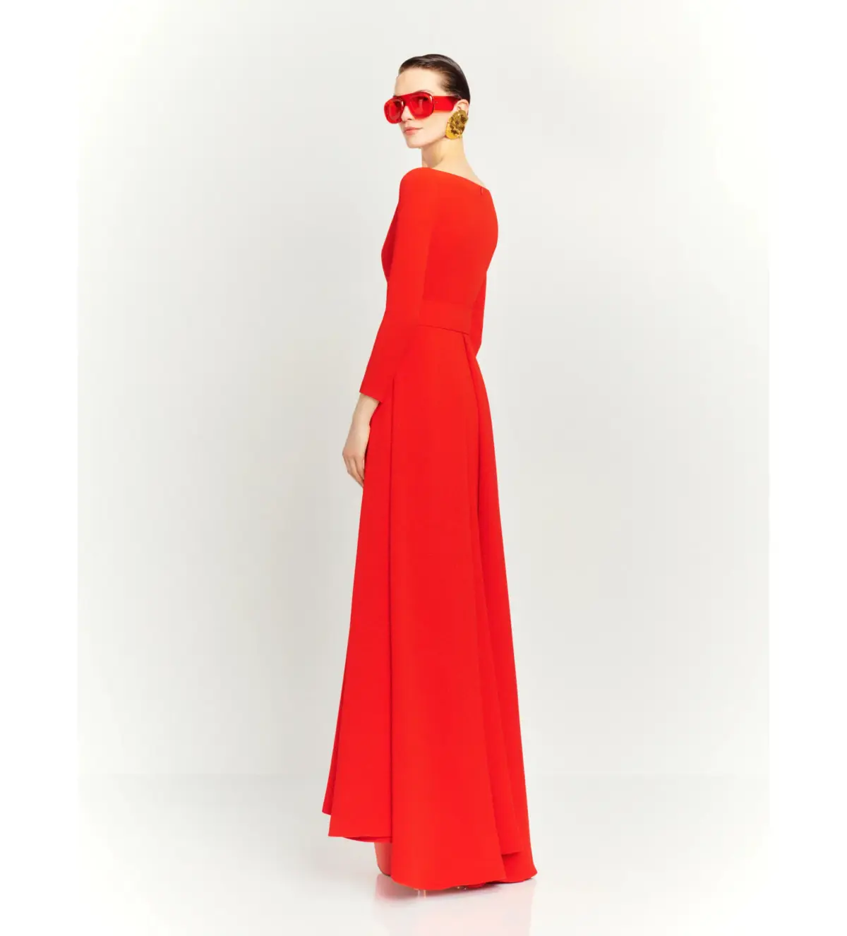 Solace London The Shayla Maxi Dress in Red Size AU 16 - Image 3