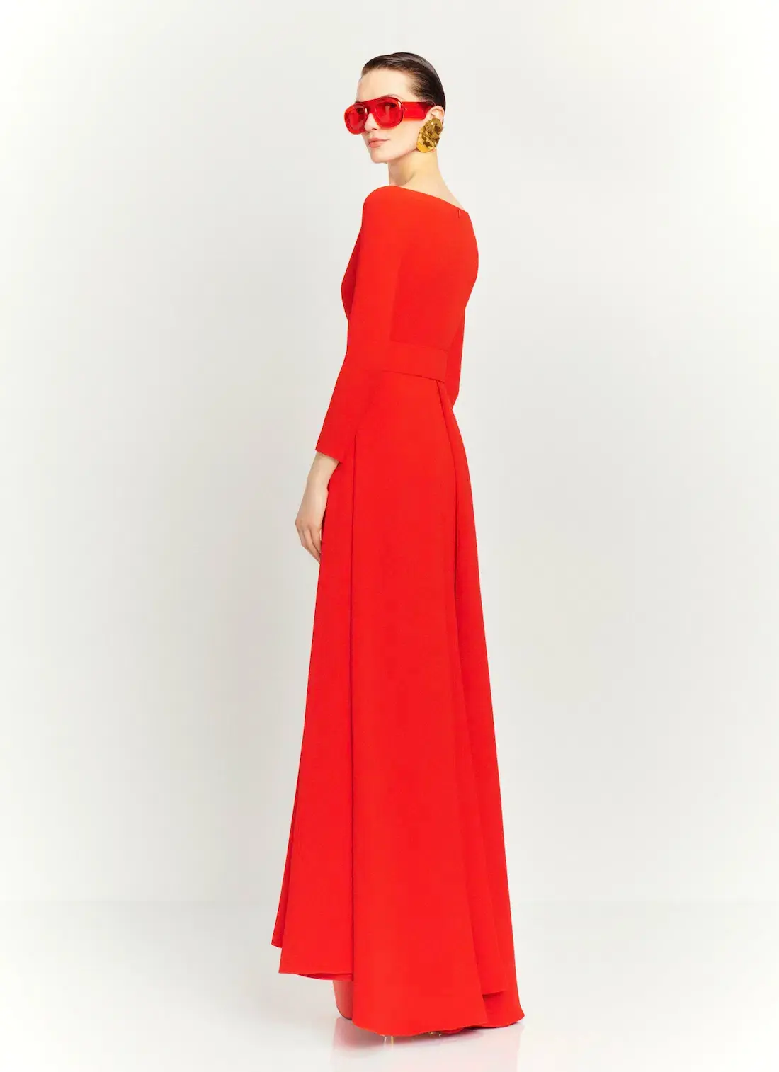 Solace London Shayla Maxi Dress in Red Size AU 14 - Image 2
