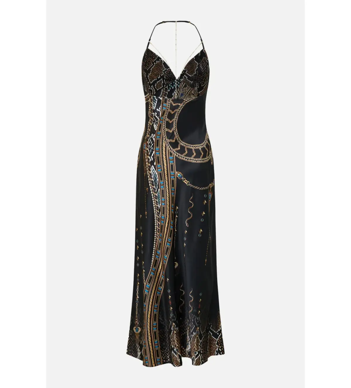 Camilla Chain Detail Slip Dress in Call Me Cleopatra Size  - Image 5