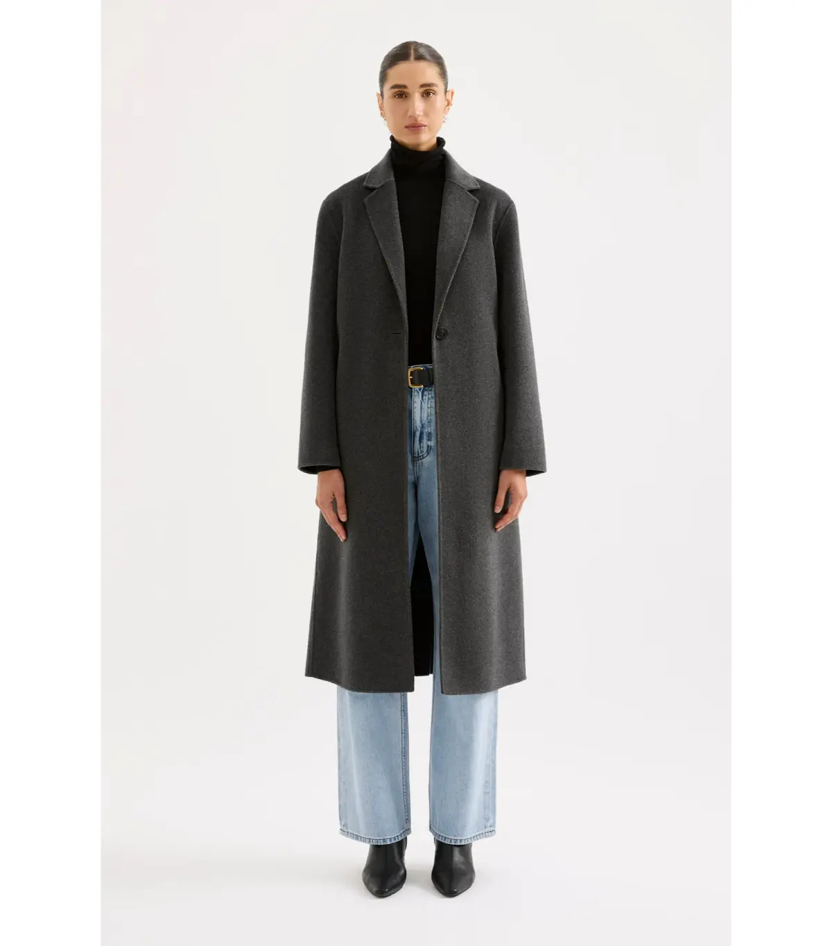 Nude Lucy Riley Wool Coat Charcoal Size XS / AU 6 - Image 1