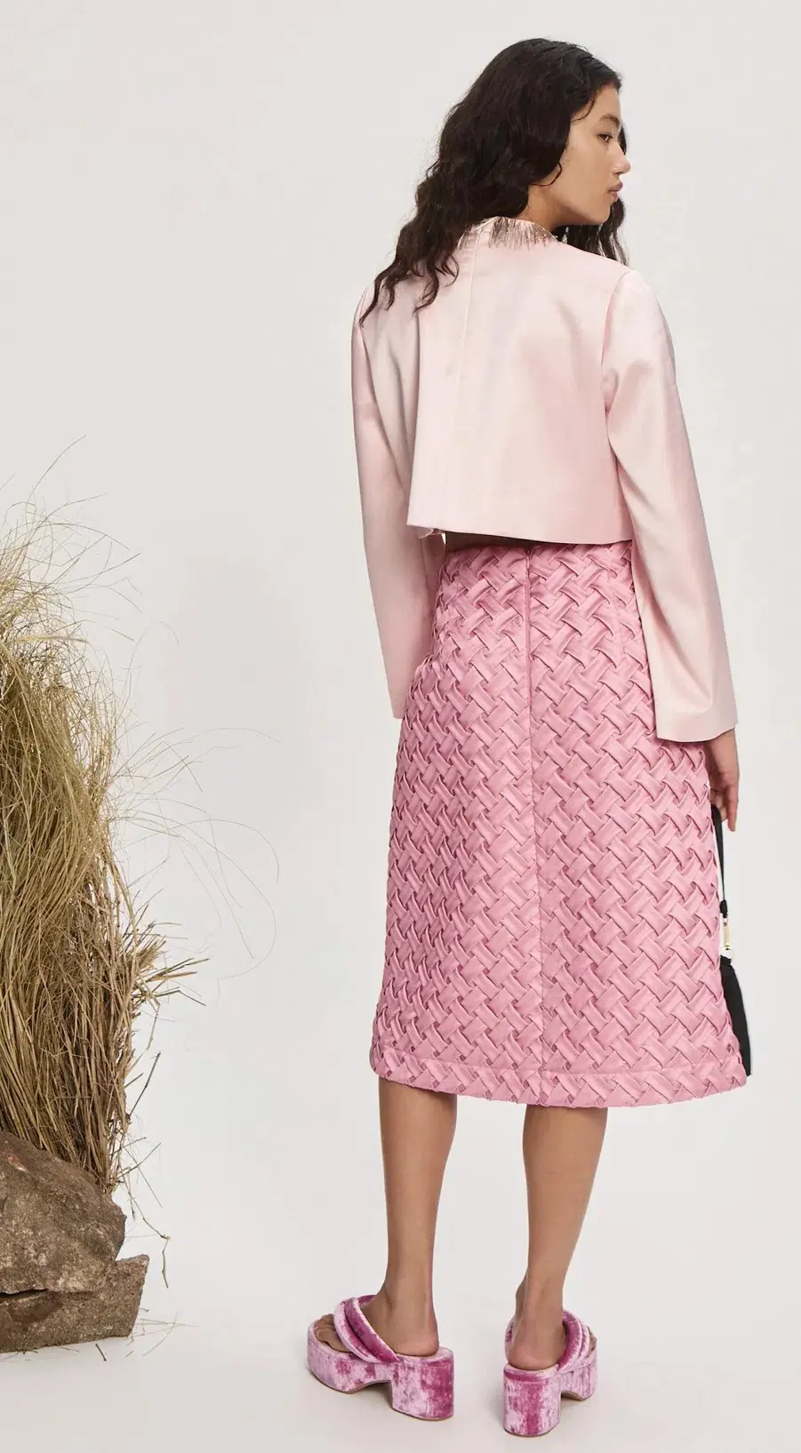 Alemais Inez Knee Length Skirt Pink Size AU 10 - Image 2