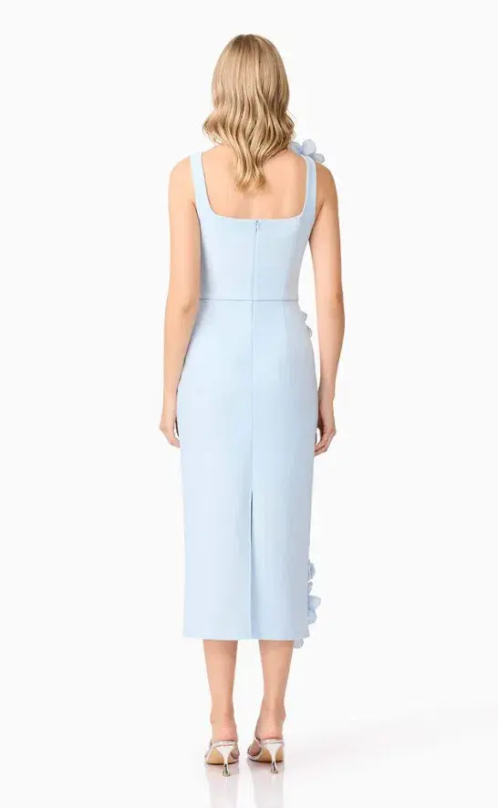 Elliatt Chantelle 3D Midi Dress In Blue Size 8/S - Image 4