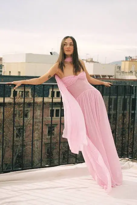 Raphaella Santana Ophelia Maxi Dress Pink Size AU8 - Image 8