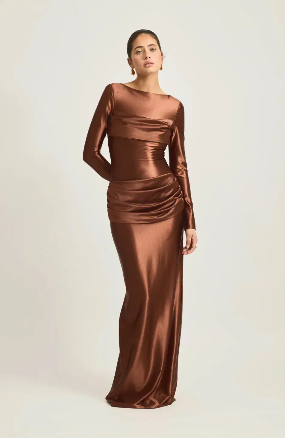 Tojha Hadleigh Maxi Dress Brown Size S / AU 8 - Image 1