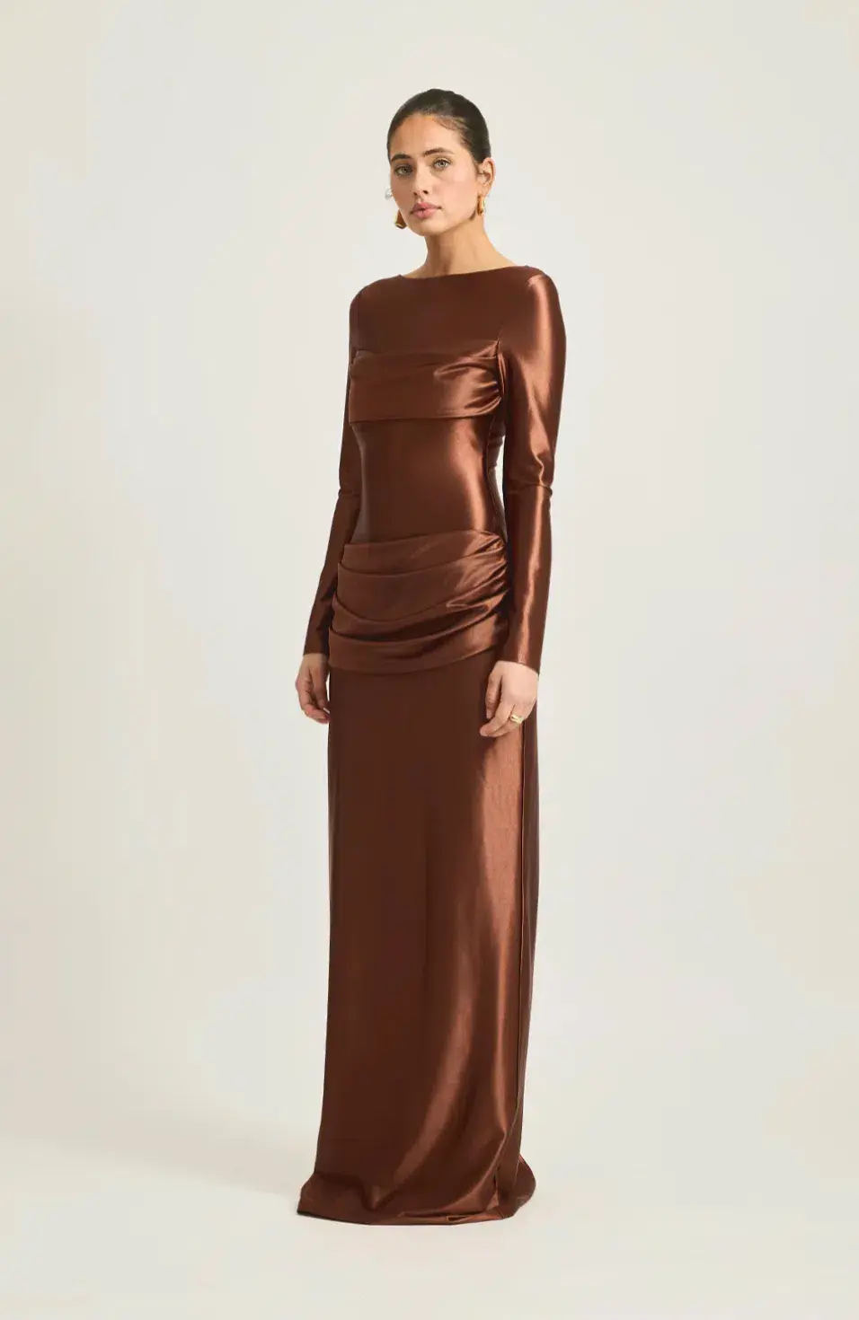 Tojha Hadleigh Maxi Dress Brown Size S / AU 8 - Image 3