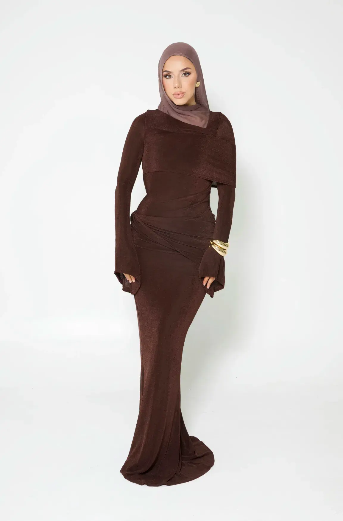 Alaía Muse Elira Maxi Dress Brown Size S / AU 8 - Image 5
