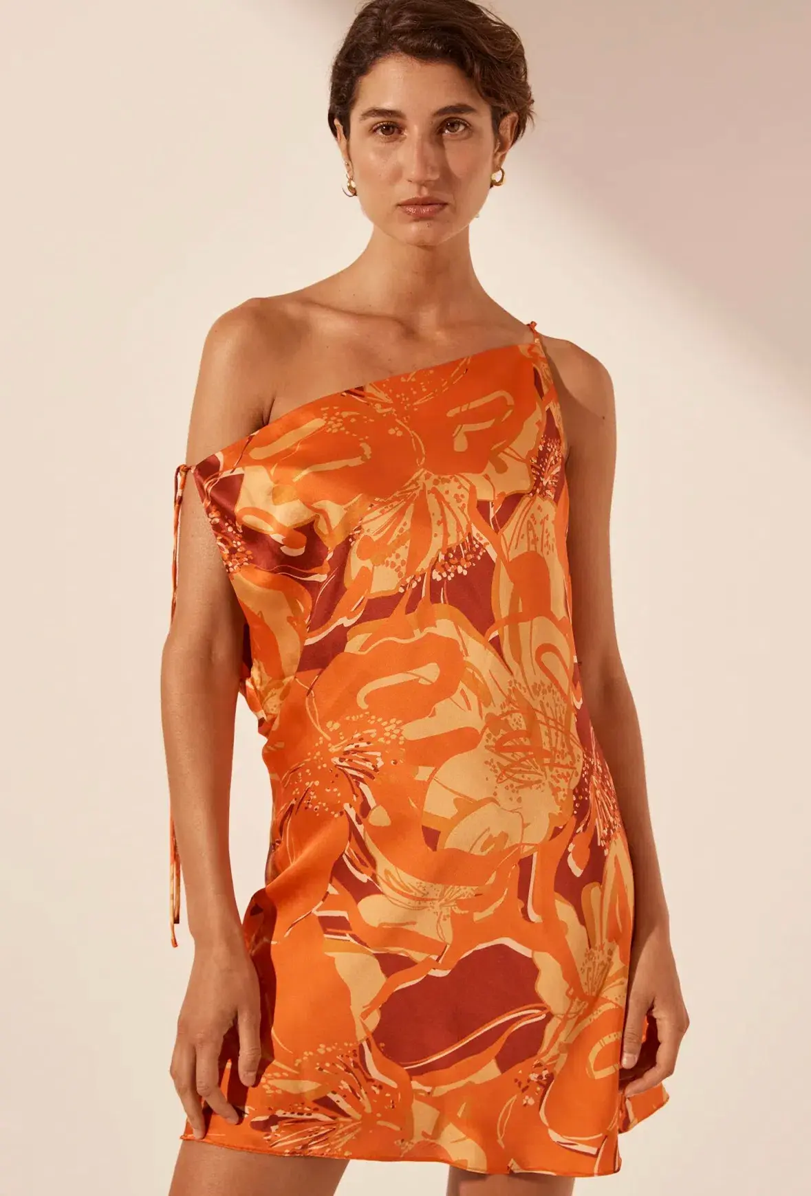 Shona Joy Chara Silk Tie Mini Dress Size AU 4 - Image 2