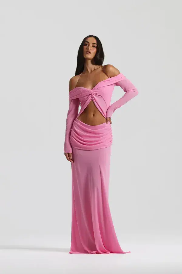 Natalie Rolt Emily Gown Candy Pink Size S/AU 8 - Image 1