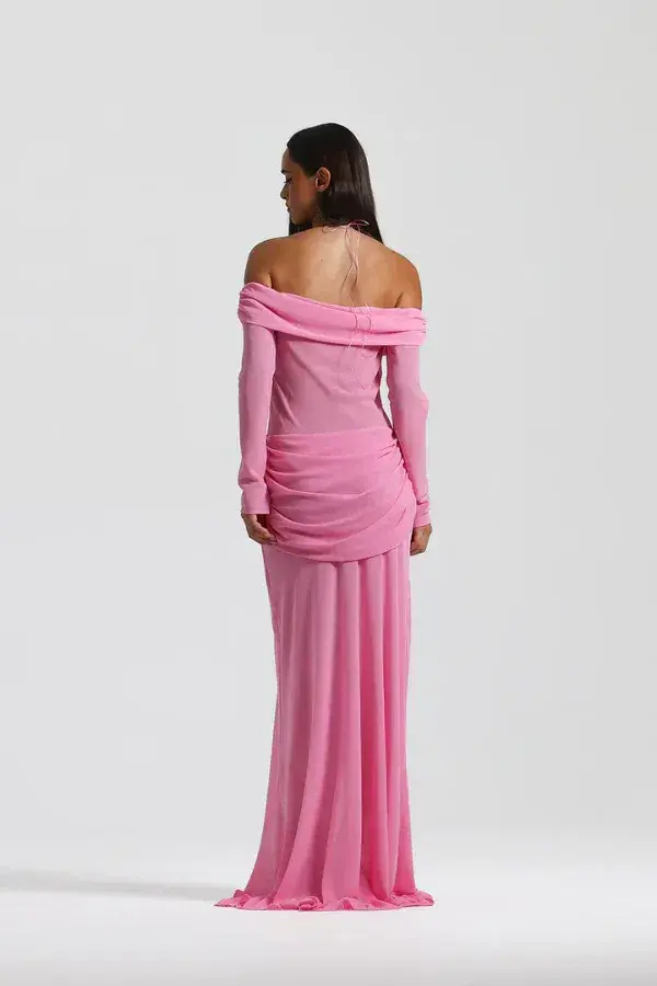 Natalie Rolt Emily Gown Candy Pink Size S/AU 8 - Image 4
