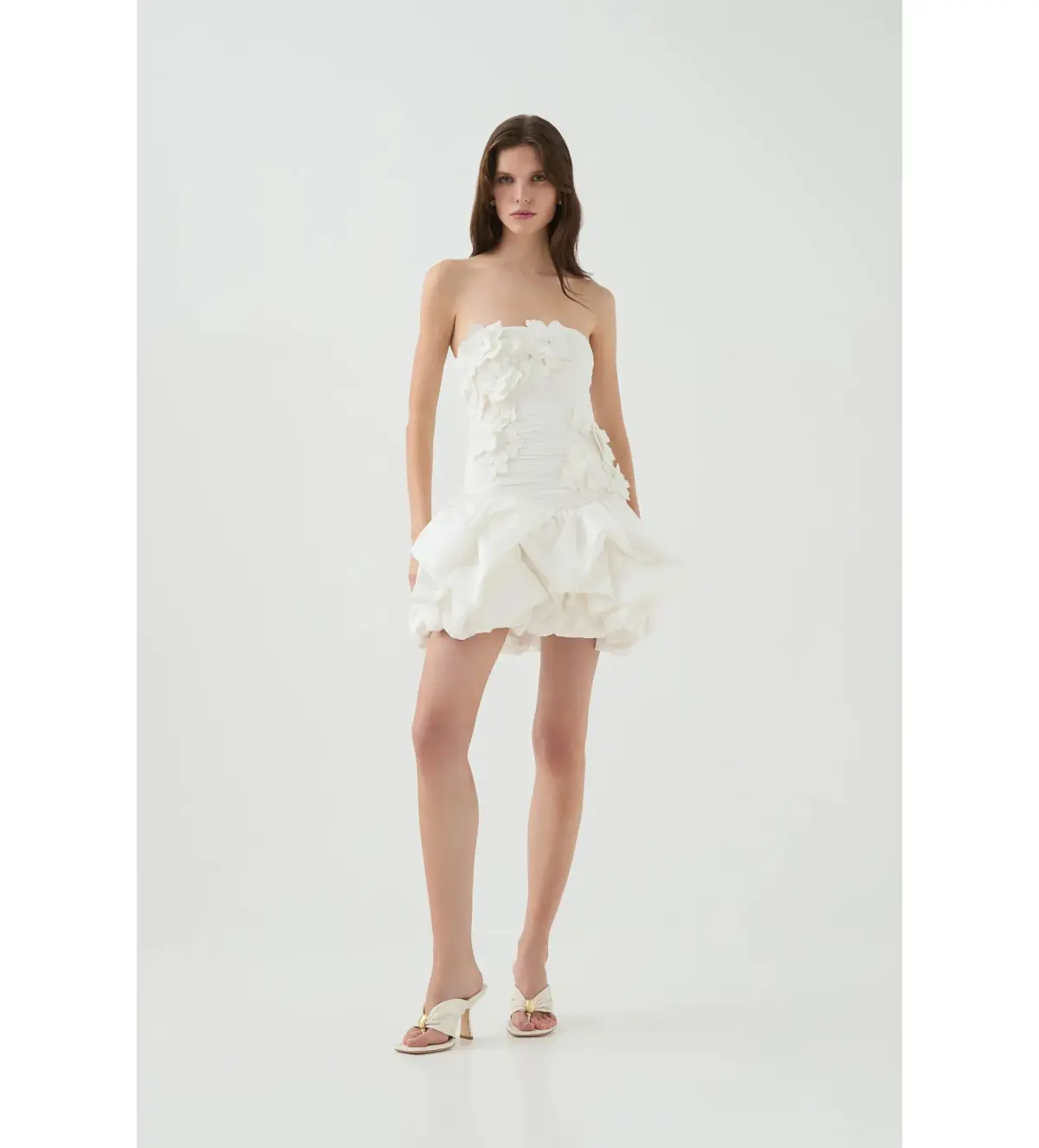 Aje Splendour Mini Dress In Ivory Size 8 - Image 1