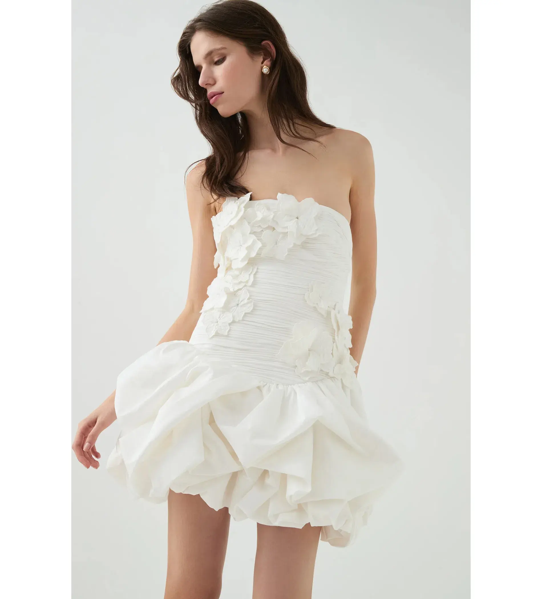 Aje Splendour Mini Dress In Ivory Size 8 - Image 3