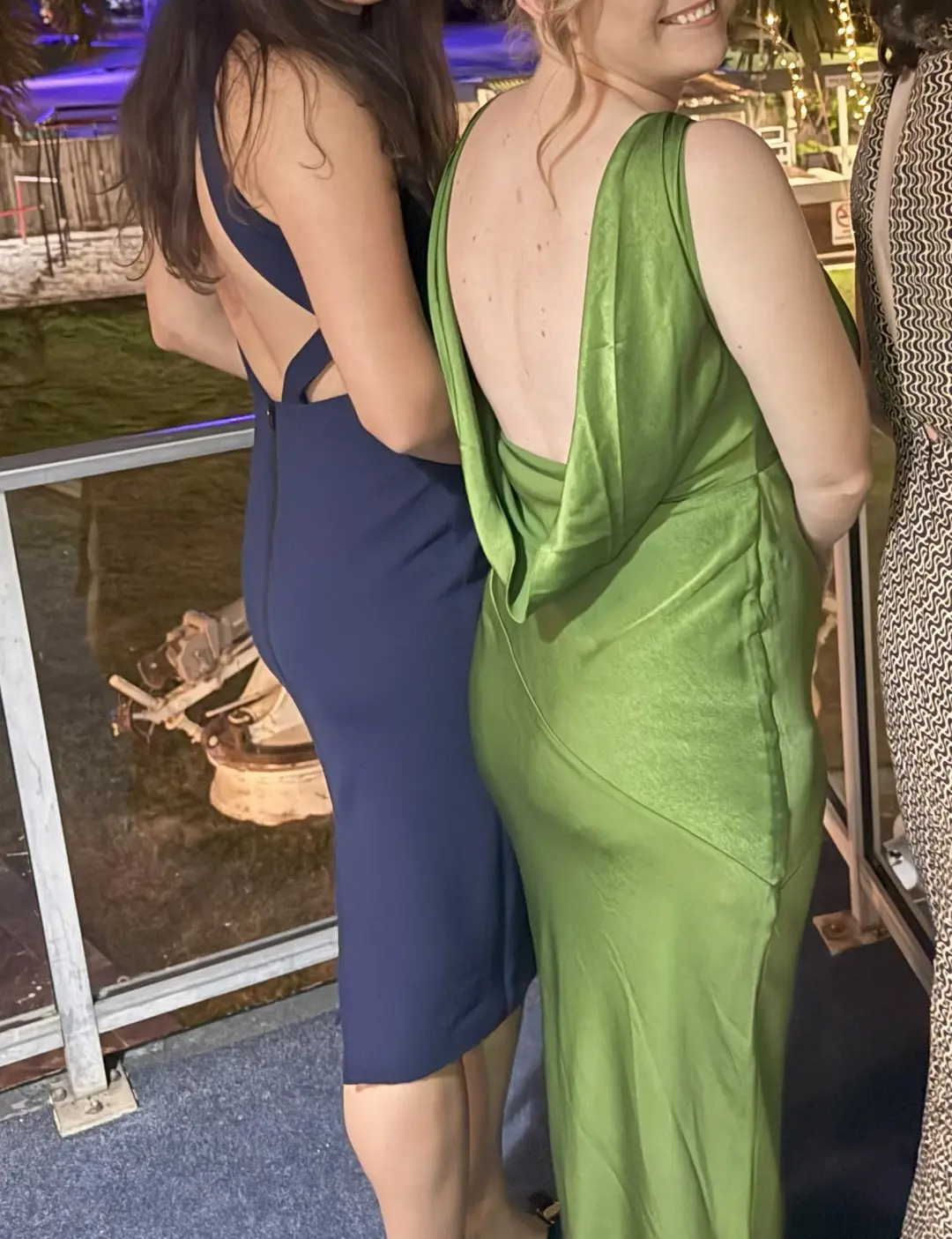 Camilla and Marc Backless Mini Dress Navy Size 10 for rent on The Volte - main image