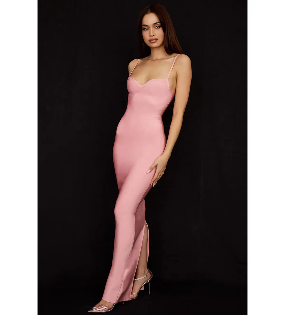 House of CB Fifi Bandage Maxi Gown Pink Size S / Size AU 8  - Image 3