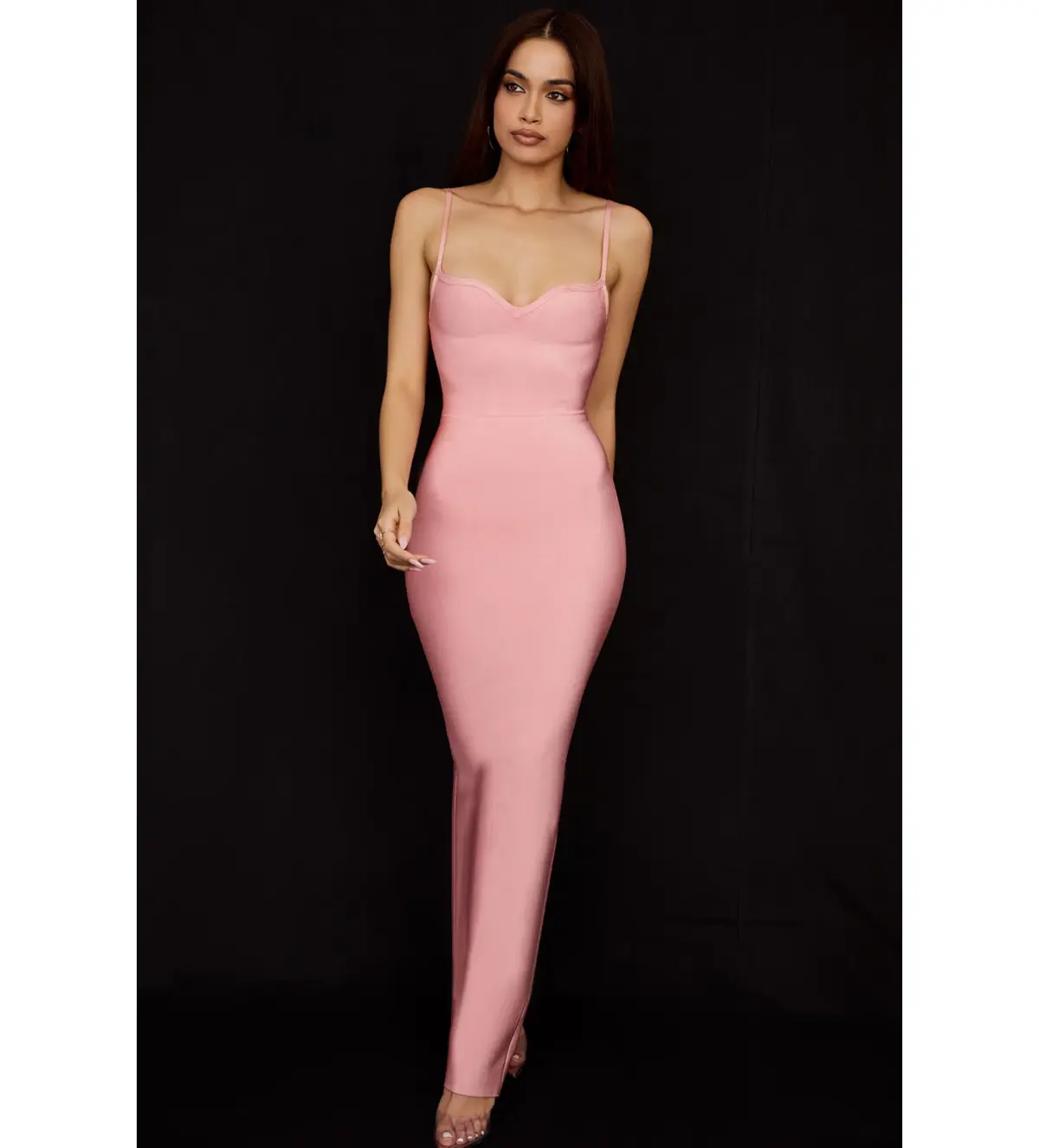 House of CB Fifi Bandage Maxi Gown Pink Size S / Size AU 8  - Image 2
